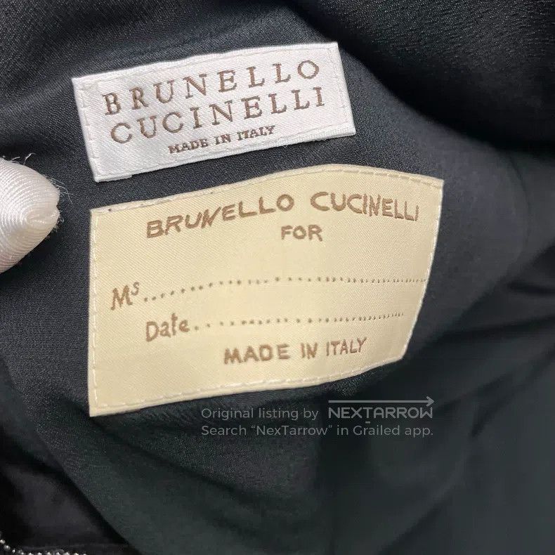 Brunello Cucinelli Brunello Cucinelli Beaded New Wool Linen Suit Jacket Size XS / US 0-2 / IT 36-38 - 3 Thumbnail
