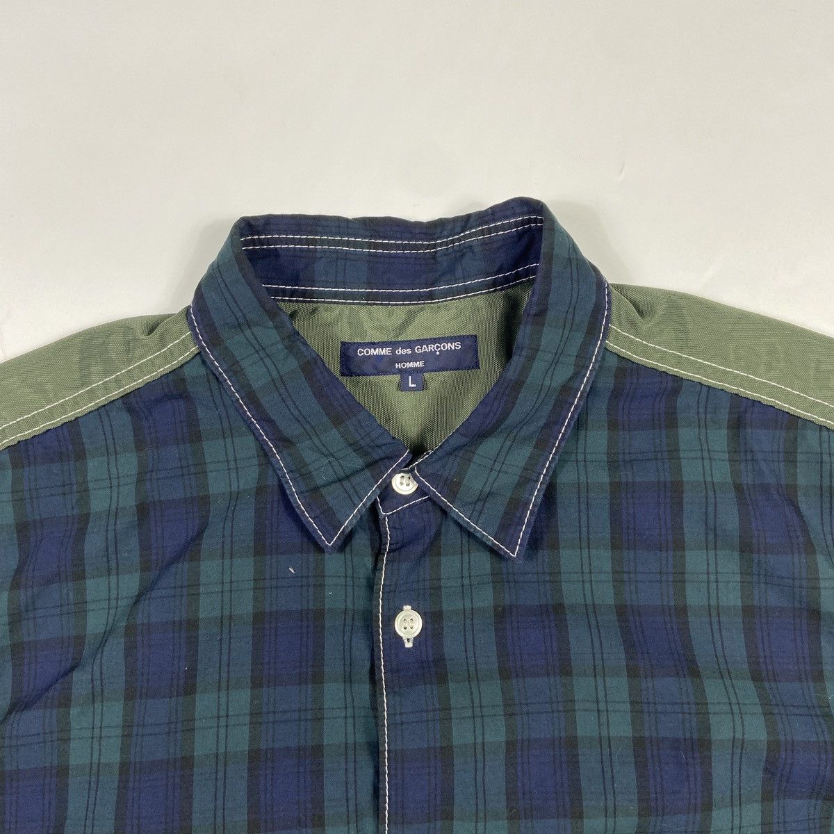 Comme des Garcons Homme COMME des GARCONS HOMME 10SS Check Switching Short Sleeve Size US L / EU 52-54 / 3 - 3 Thumbnail