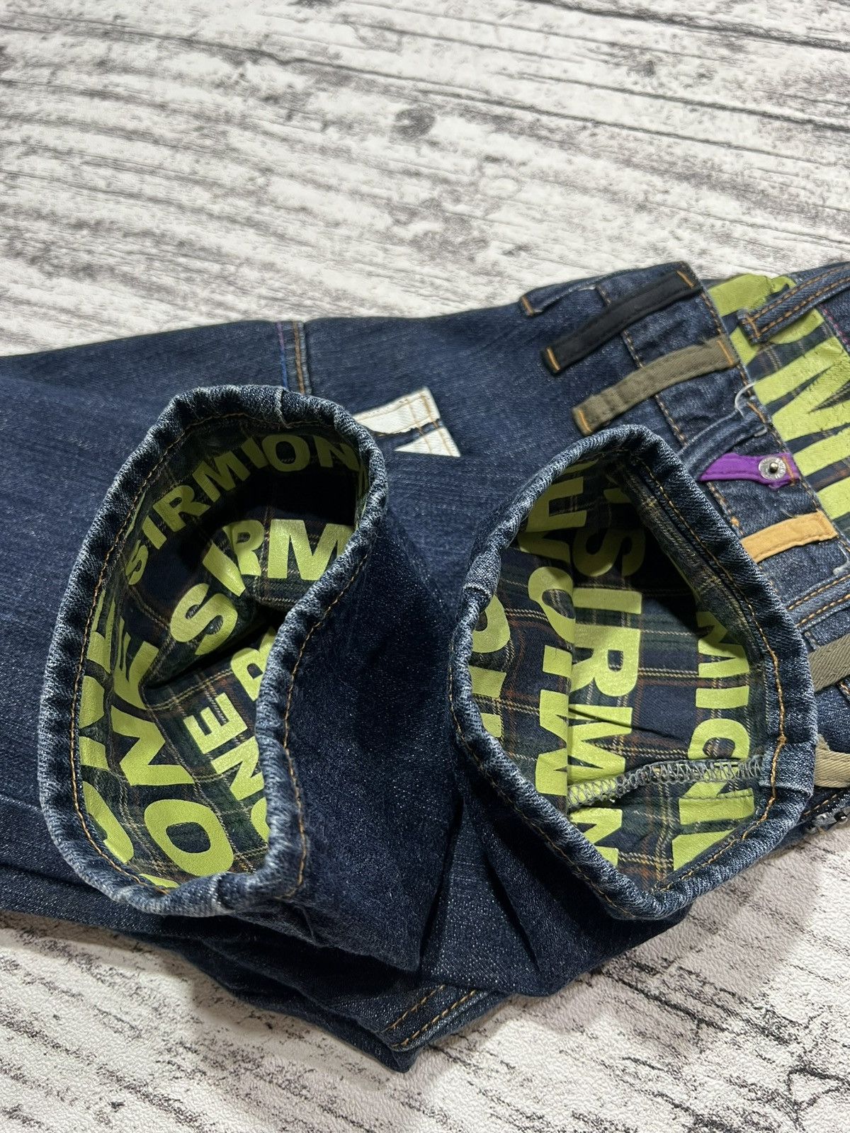 2000s Japanese Hysteric Poem Double Waist Jeans y2k Lgb