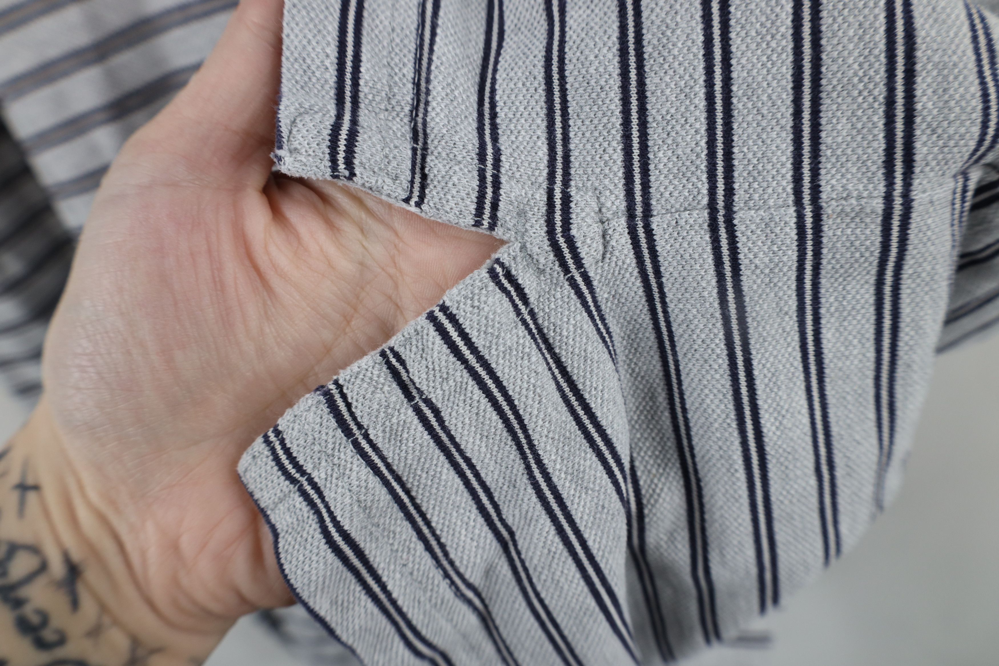 Eddie Bauer × Vintage Vintage 90s Eddie Bauer Striped Collared Golf Polo Shirt Size US L / EU 52-54 / 3 - 8 Thumbnail