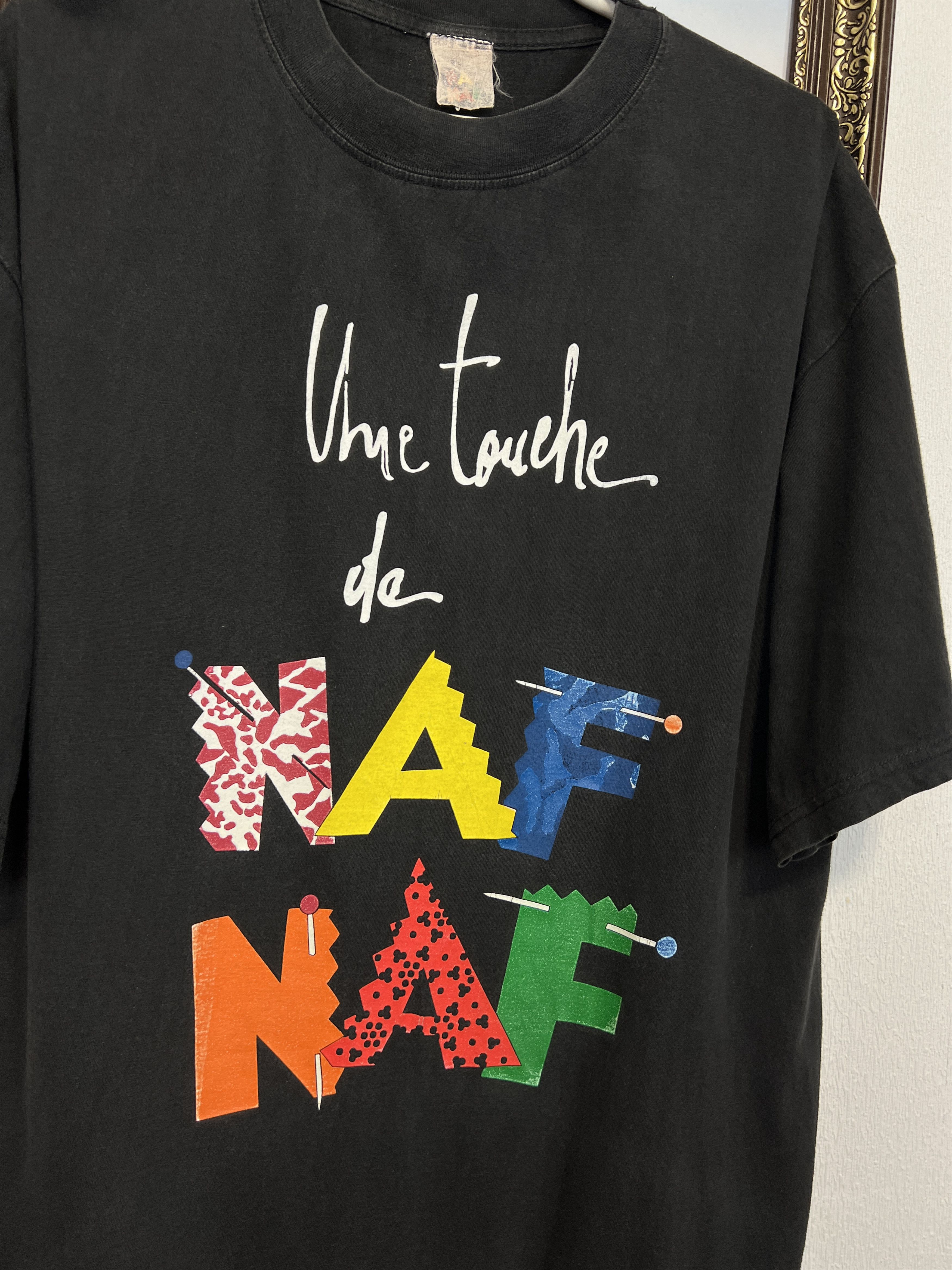 Vintage Une Touche de Naf Naf Perfume Over Print Shirt Jersey Size US XL / EU 56 / 4 - 3 Thumbnail
