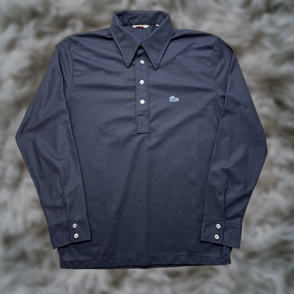 Izod VINTAGE Izod Of London Polo Shirt Mens L 70s Blue Long Sleeve Button Front Size US L / EU 52-54 / 3 - 1 Thumbnail