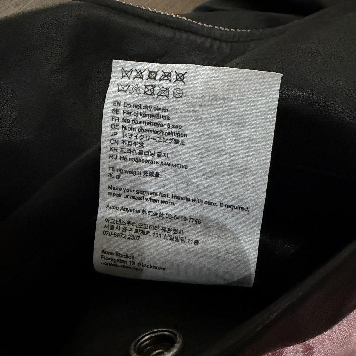 Acne Studios Acne Studios Distressed Leather Jacket Black Size US M / EU 48-50 / 2 - 12 Thumbnail