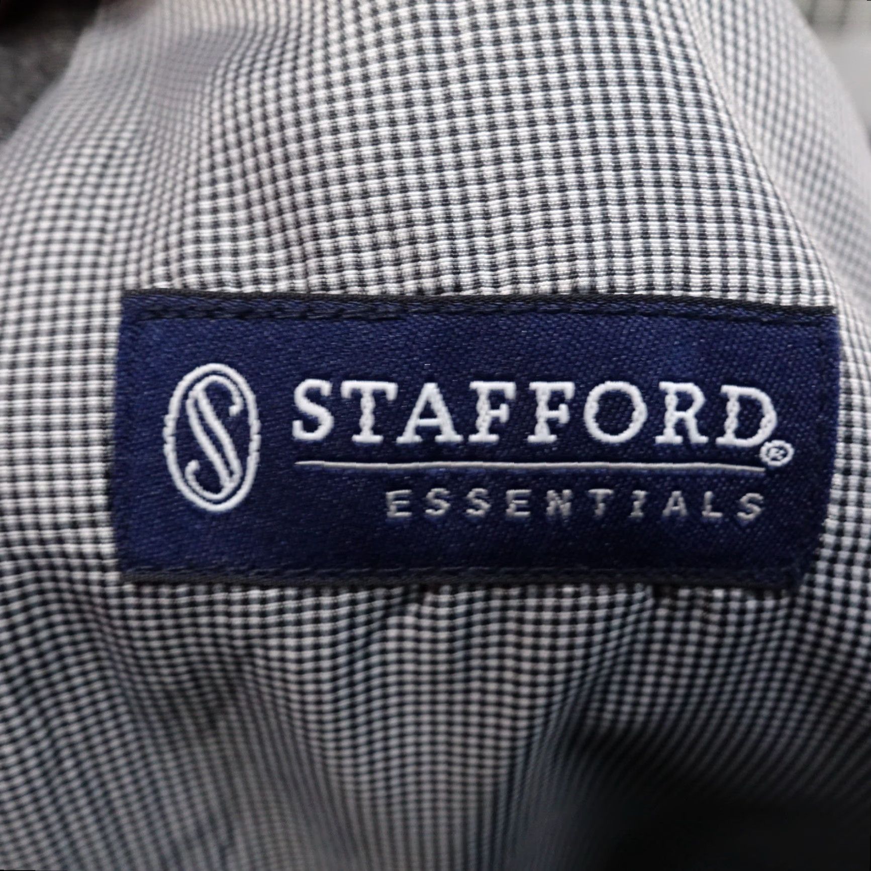 Stafford STAFFORD GREY SUIT JACKET SIZE 42 REGULAR | Blazer | Solid Cotton Silk | Business Casual | Mens Size 42R - 6 Thumbnail