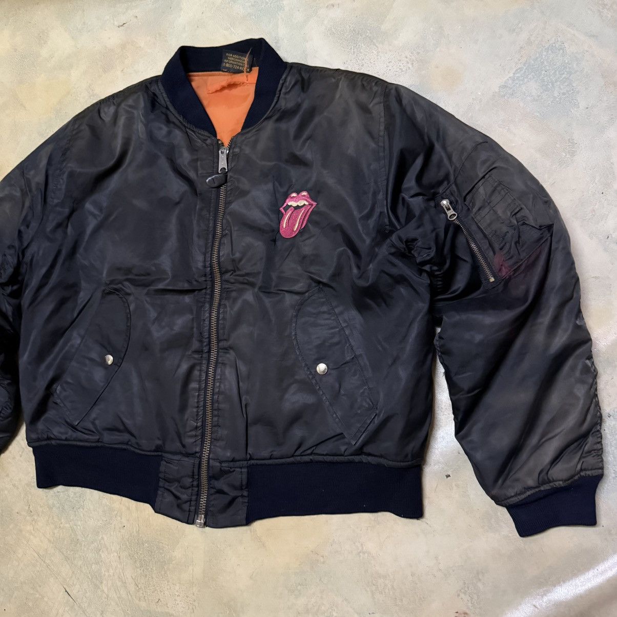 Brockum Vintage 1994 The Rolling Stones Bomber Jacket Brockum Tag Size US L / EU 52-54 / 3 - 3 Thumbnail