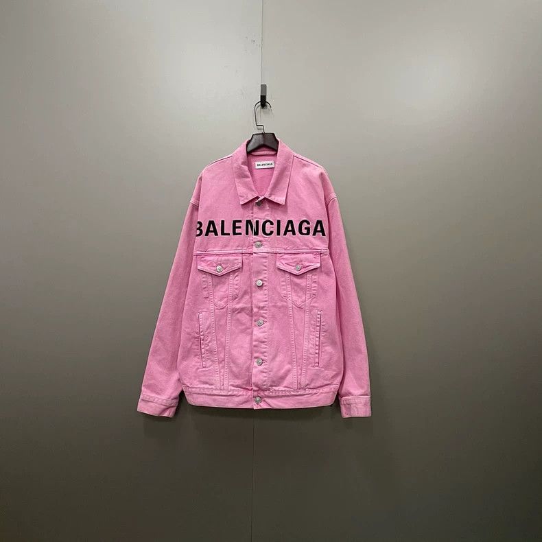 Balenciaga Balenciaga size 34 Printed denim jacket with large logo on Size US XS / EU 42 / 0 - 1 Thumbnail