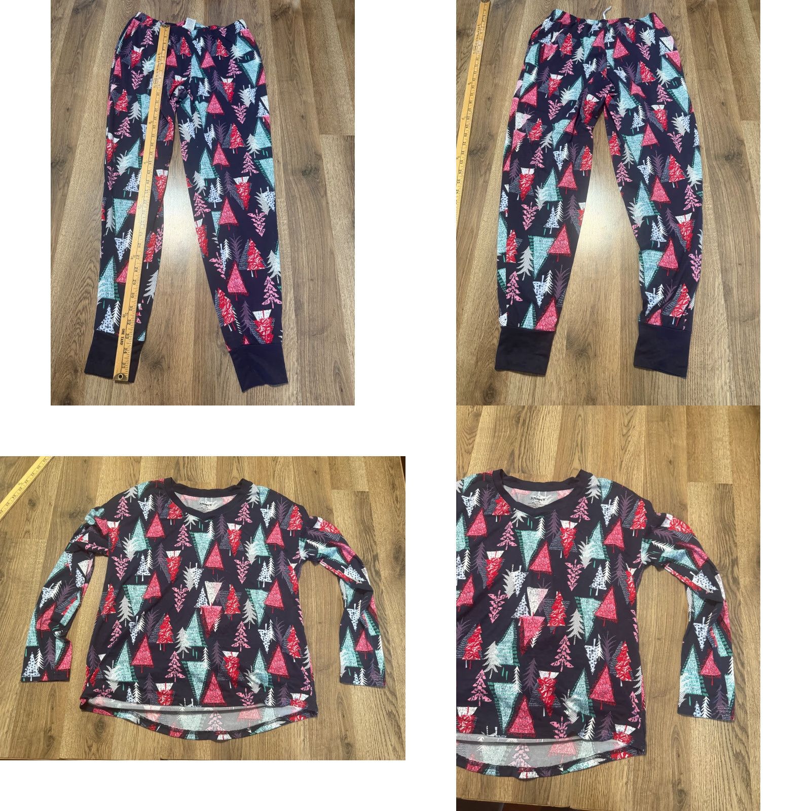 Vintage Joyspun Set Shirt Pants PJ Christmas Holiday Sleepwear Small Blue Tree Women Regular Size S / US 4 / IT 40 - 8 Thumbnail