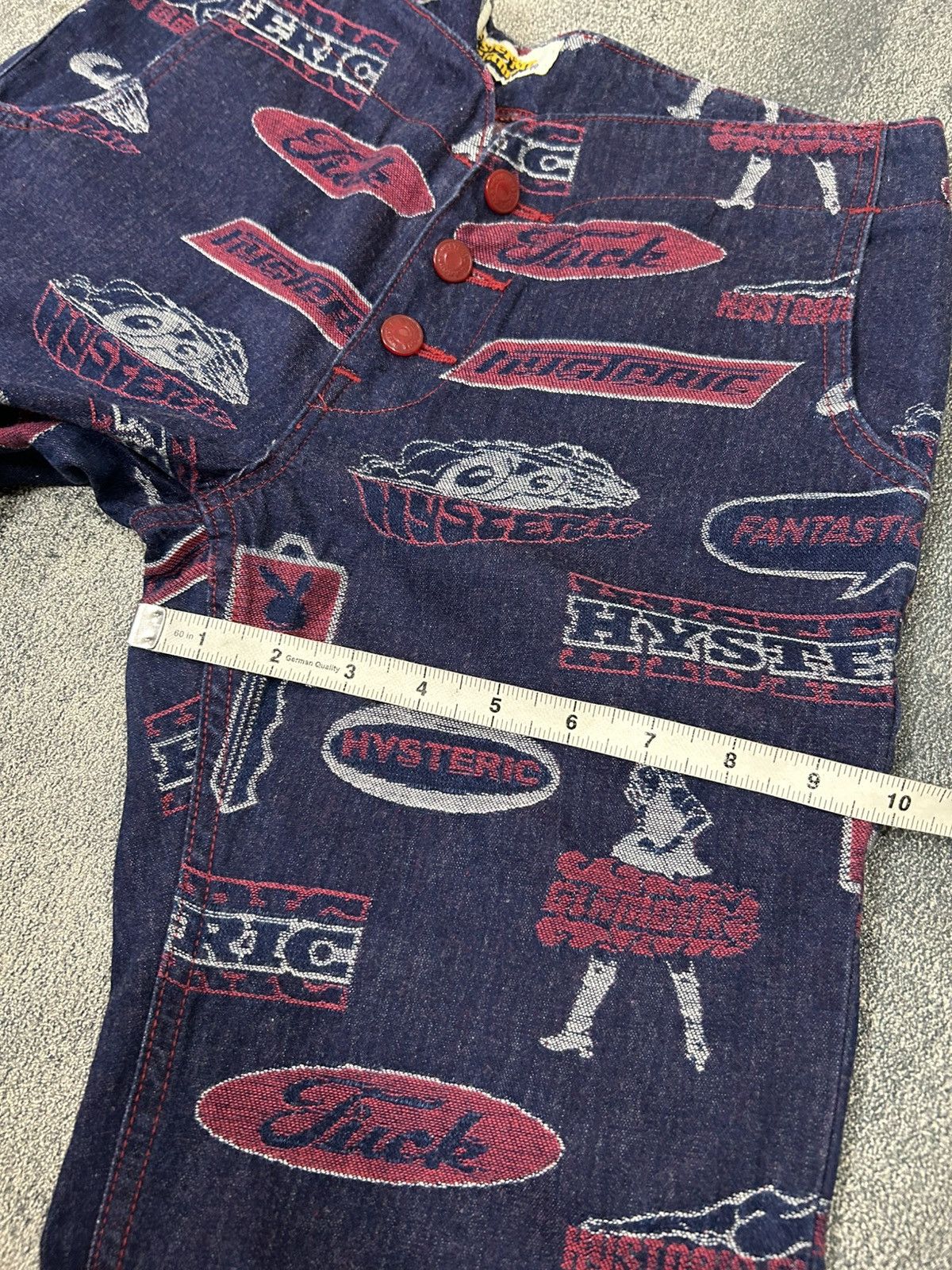 Hysteric Glamour Vintage Hysteric Glamour Full Print logo Denim Pants Size US 30 / EU 46 - 12 Thumbnail