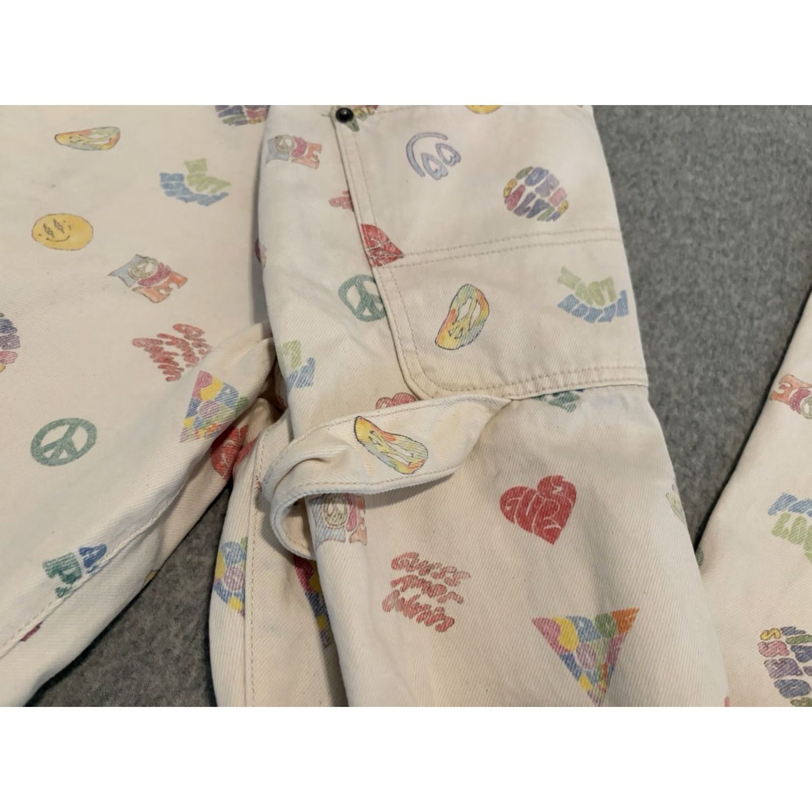 Guess GUESS Jeans Carpenter Pants Mens 38x31 White Cotton Zip Inseam 31 38 Mens Size US 38 / EU 54 - 5 Thumbnail