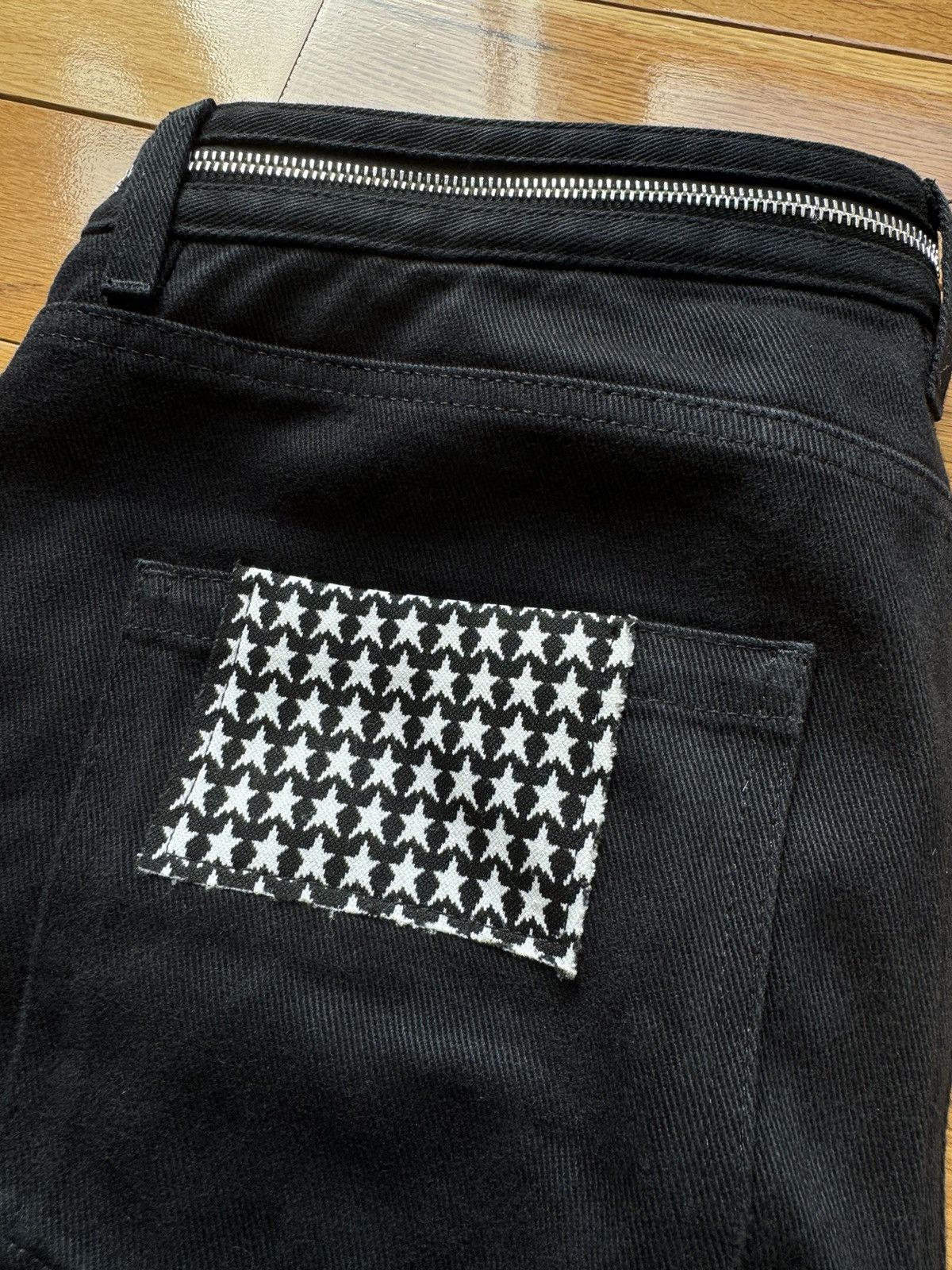 Raf Simons Raf Simon black zipper jeans Size US 29 - 6 Thumbnail