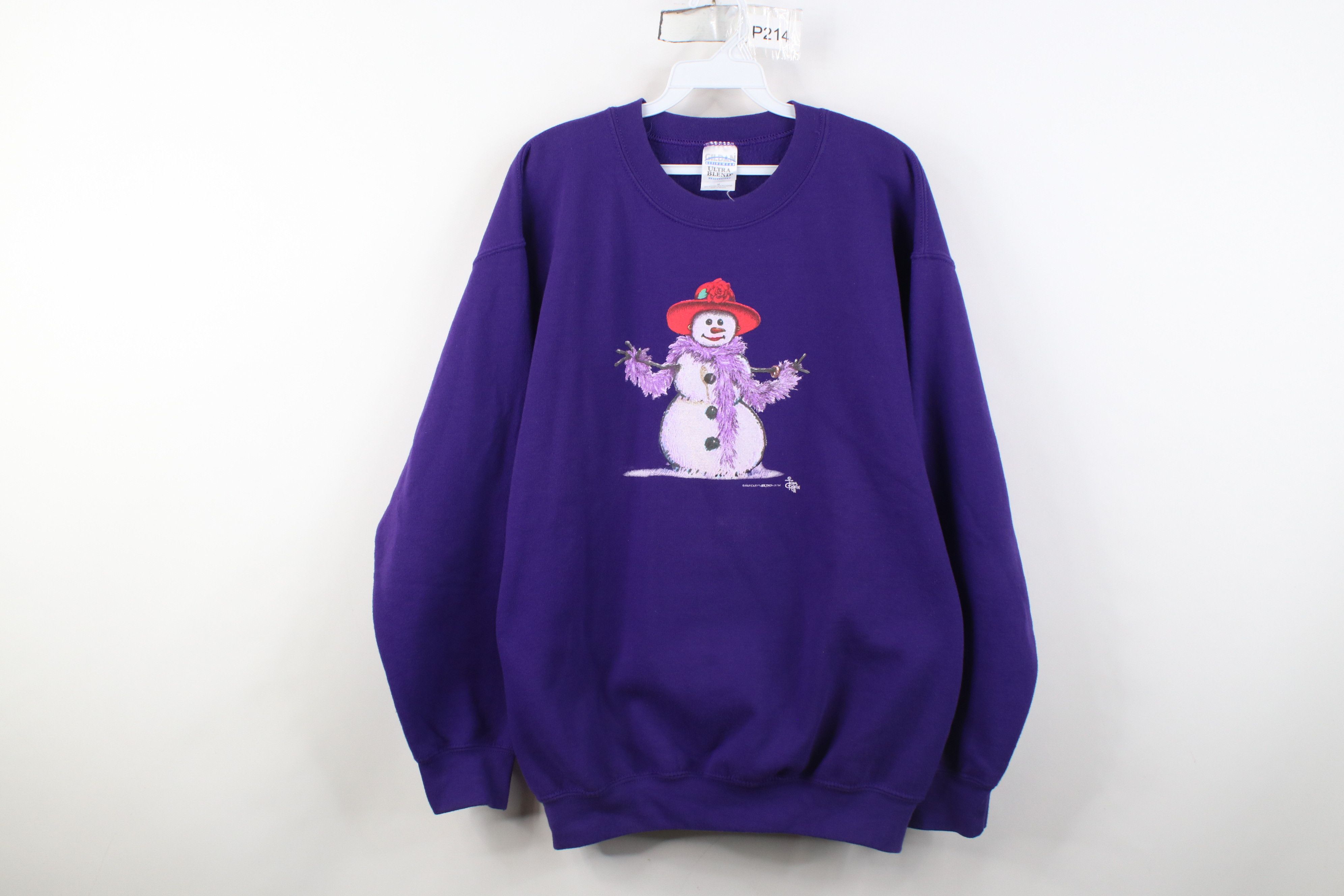 Vintage Vintage Y2K 2003 Christmas Winter Snowman Sweatshirt Size M / US 6-8 / IT 42-44 - 1 Thumbnail