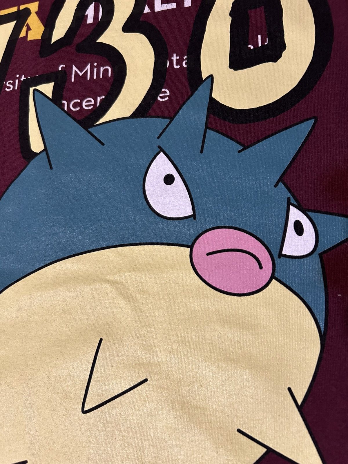Asspizza Asspizza Gen 2 Pokemon Qwilfish Tee Shirt Burgandy XL Size US XL / EU 56 / 4 - 2 Thumbnail