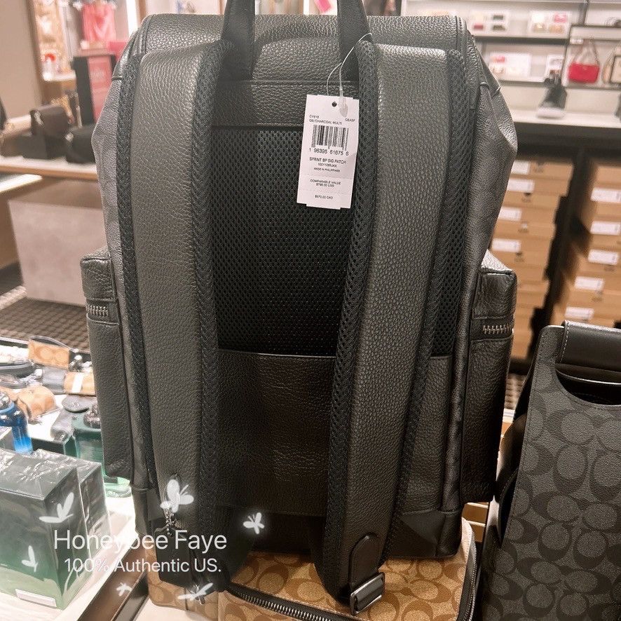 Coach Sprint Backpack In Signature Canvas With Patches CY818 Size ONE SIZE - 5 Thumbnail