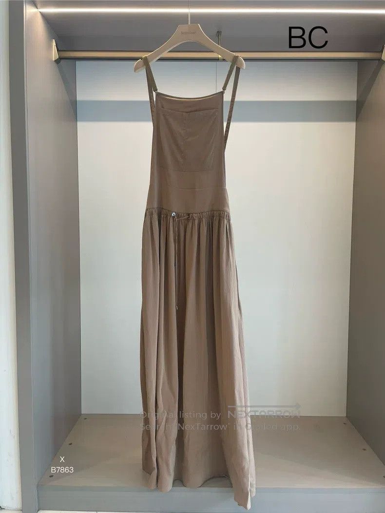Brunello Cucinelli Brunello Cucinelli Khaki Overalls Dress Size M / US 6-8 / IT 42-44 - 1 Thumbnail