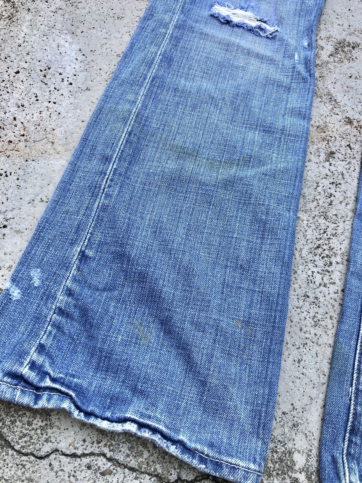 Abercrombie & Fitch FLARED A&F WASHED BLUE DENIM Size US 34 / EU 50 - 2 Thumbnail