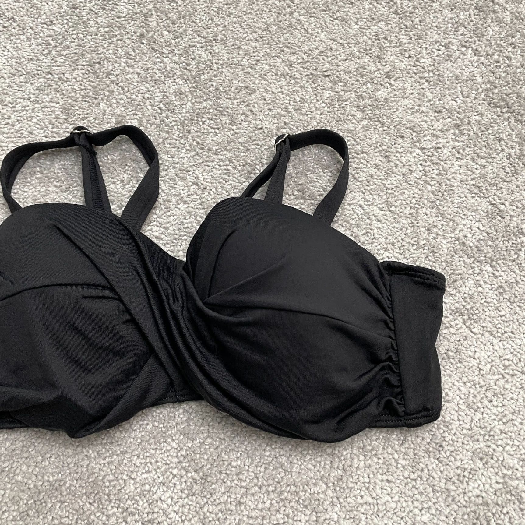 Twisted X Pualani Hawaii Bikini Top Twisted Womens XL Black Padded Adjustable Swimwear Size XL / US 12-14 / IT 48-50 - 4 Thumbnail