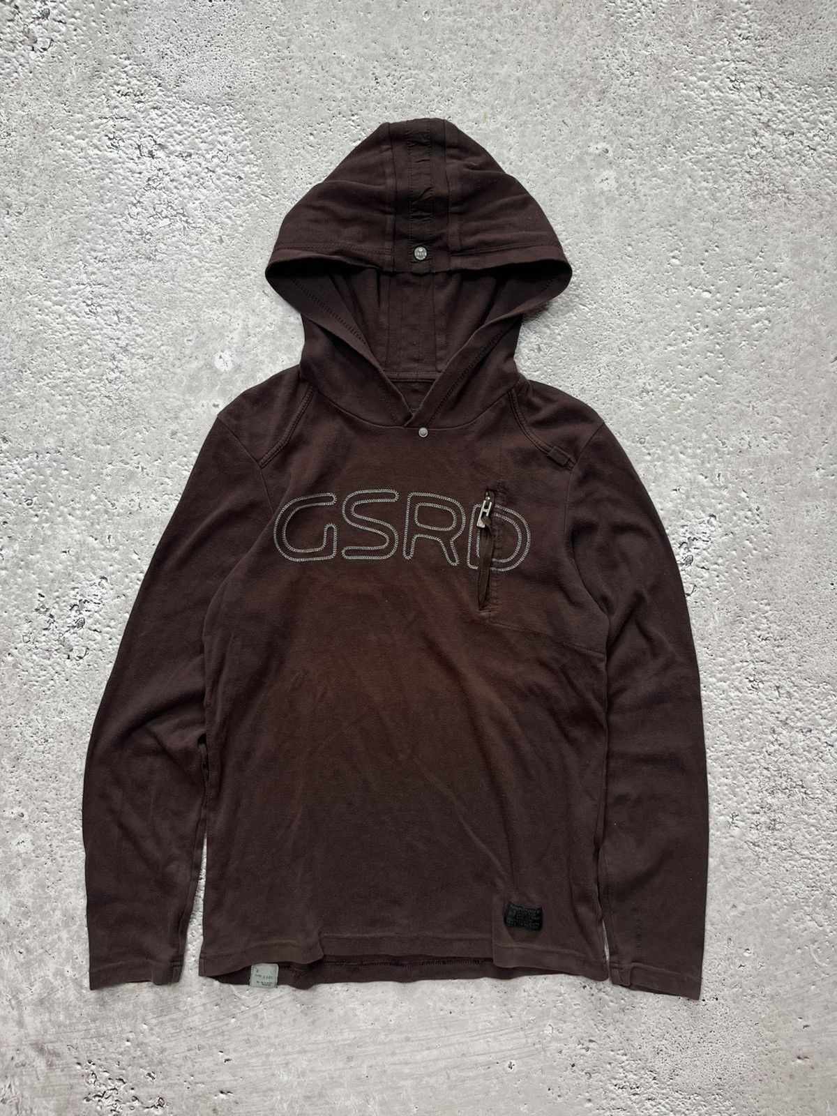 G-Star G-Star RAW Faded Brown Hoodie with GSRD Logo – Size M Size US M / EU 48-50 / 2 - 1 Thumbnail
