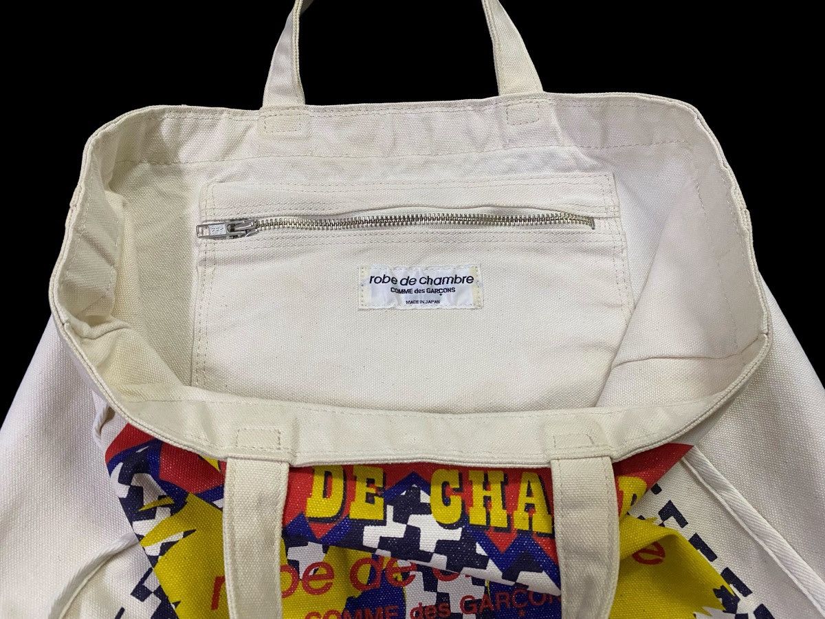 Comme des Garcons Rare‼️Robe De Chambre Comme Des Garçons Canvas Tote Bag Size ONE SIZE - 15 Thumbnail
