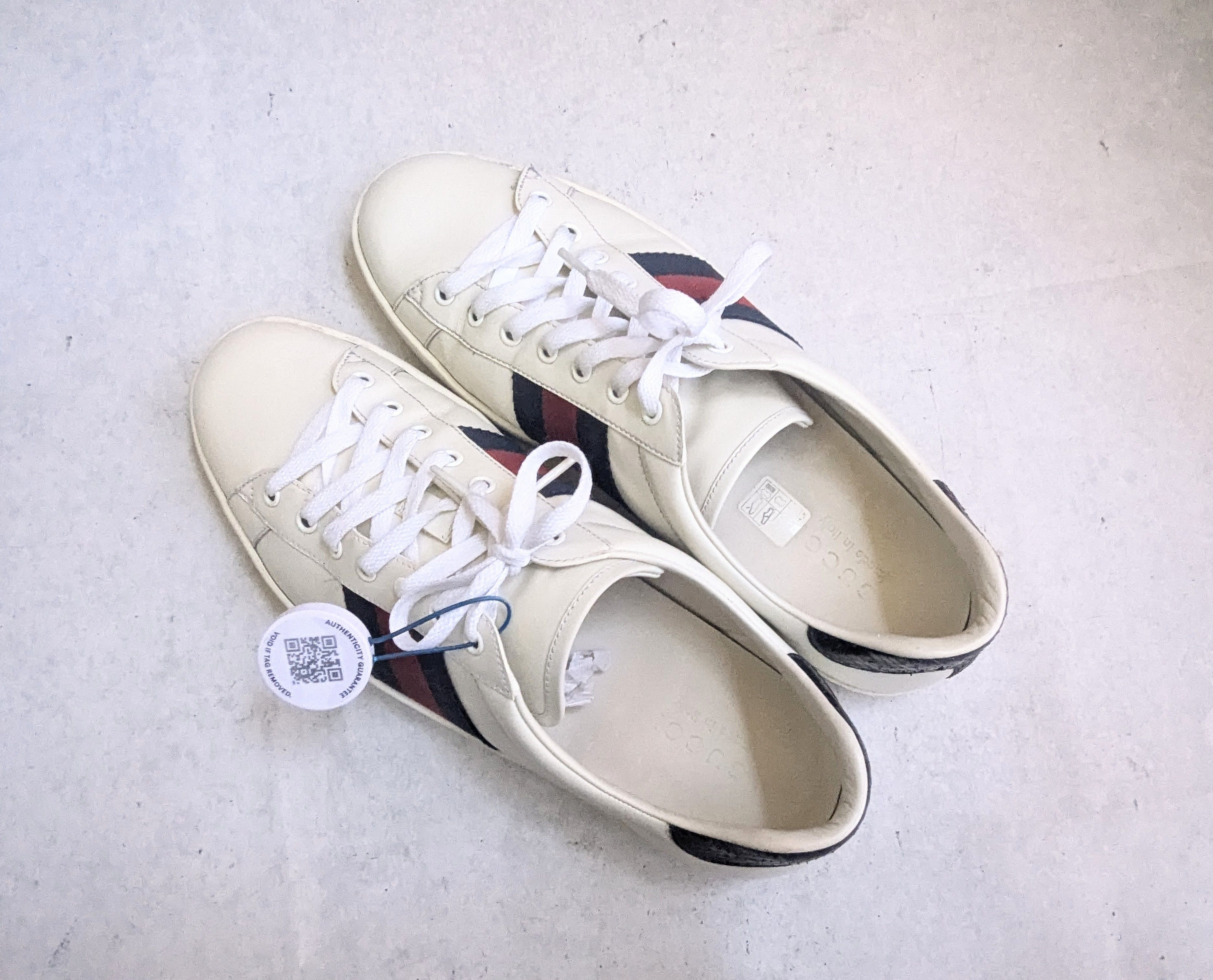 Gucci Gucci Ace Sneakers White 11.5 Low Tops Leather Size US 11.5 / EU 44-45 - 13 Thumbnail