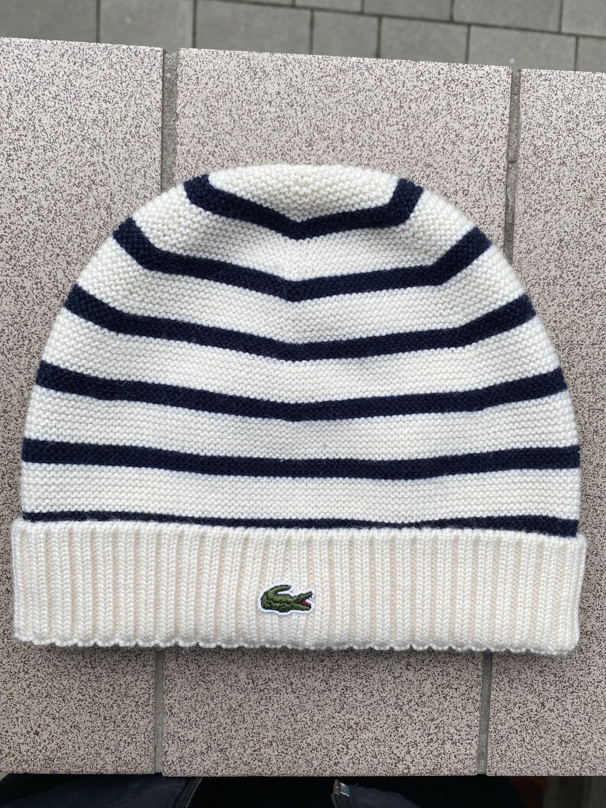 Japanese Brand × Lacoste Lacoste stripe beanie hat Size ONE SIZE - 1 Thumbnail