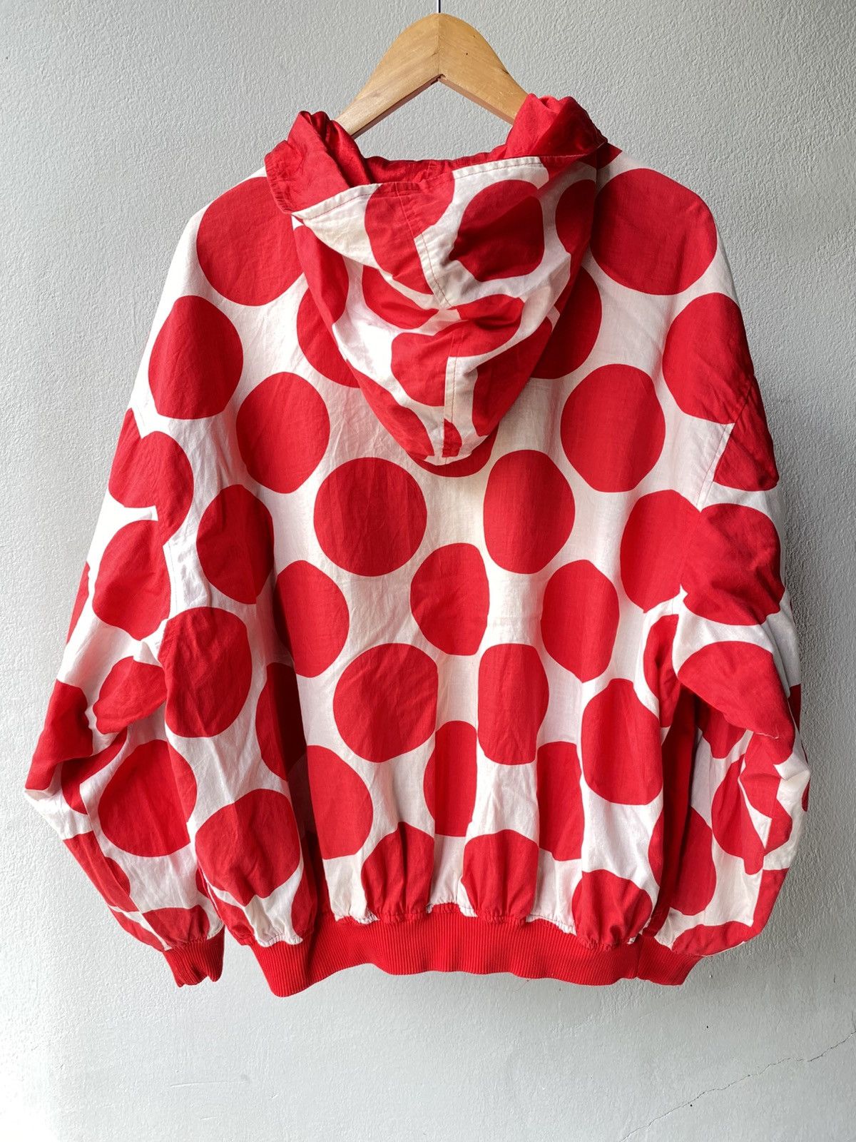 MICHIKO Red Reversible Hoodie Jacket