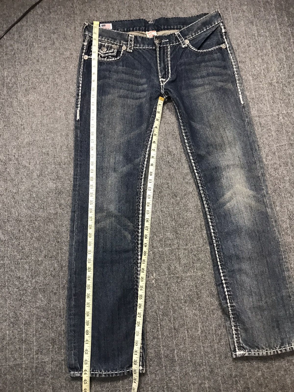 True Religion Vintage True Raligion Made in Usa Denim Jeans Size US 37 - 20 Thumbnail