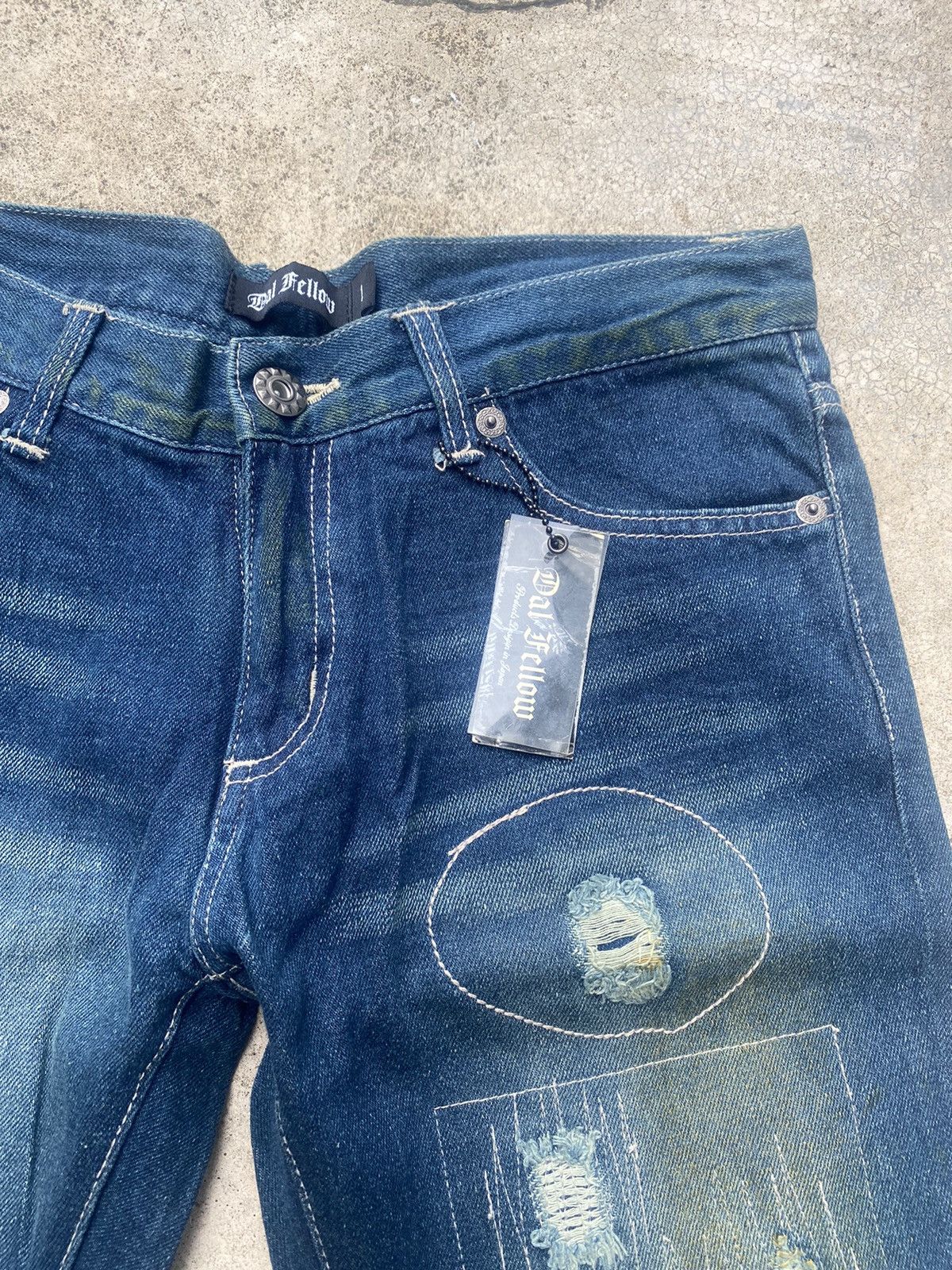 If Six Was Nine × Japanese Brand Flare Jeans Dal Fellow Distressed Patch work Size US 31 - 10 Thumbnail