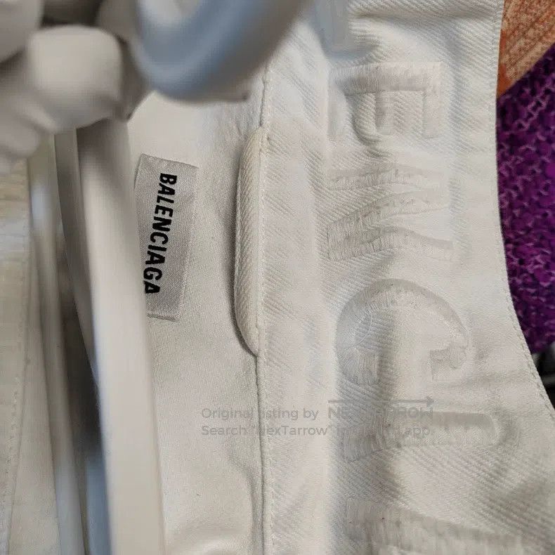 Balenciaga Balenciaga Denim Jacket White Size 36 Size XS / US 0-2 / IT 36-38 - 3 Thumbnail