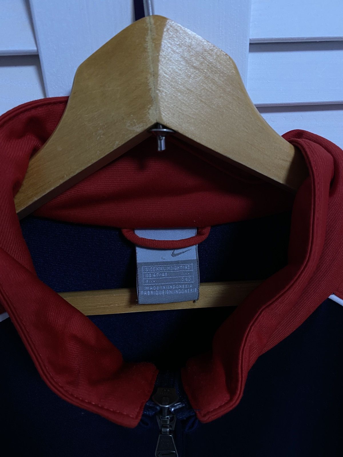 Nike × Vintage ❣️ Vintage Zip Up Sweater Sweatshirt NIKE Swoosh Logo Size US XXL / EU 58 / 5 - 5 Thumbnail