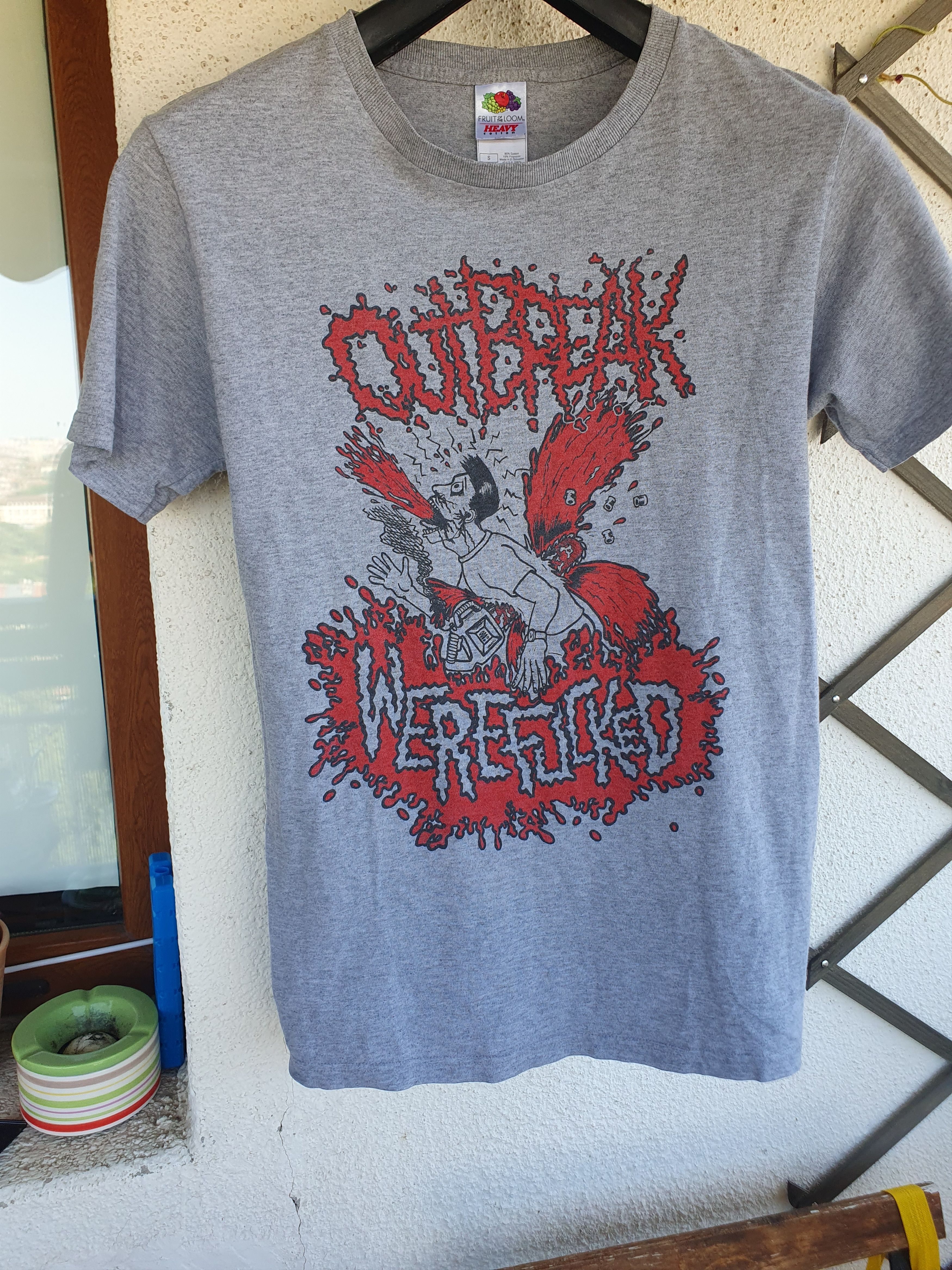 Band Tees Outbreak Were F**ked Hardcore Punk Band t-shirt sz S Size US S / EU 44-46 / 1 - 1 Thumbnail
