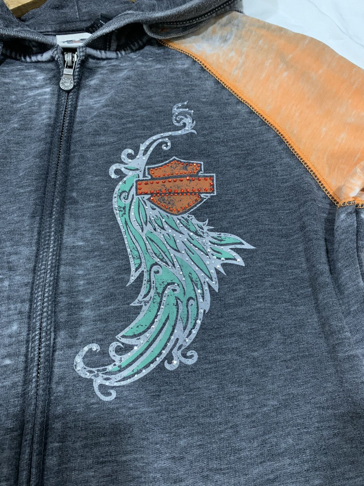 Harley Davidson × If Six Was Nine × Vintage Harley Davidson Zip Up Hoodie Faded Size US M / EU 48-50 / 2 - 5 Thumbnail