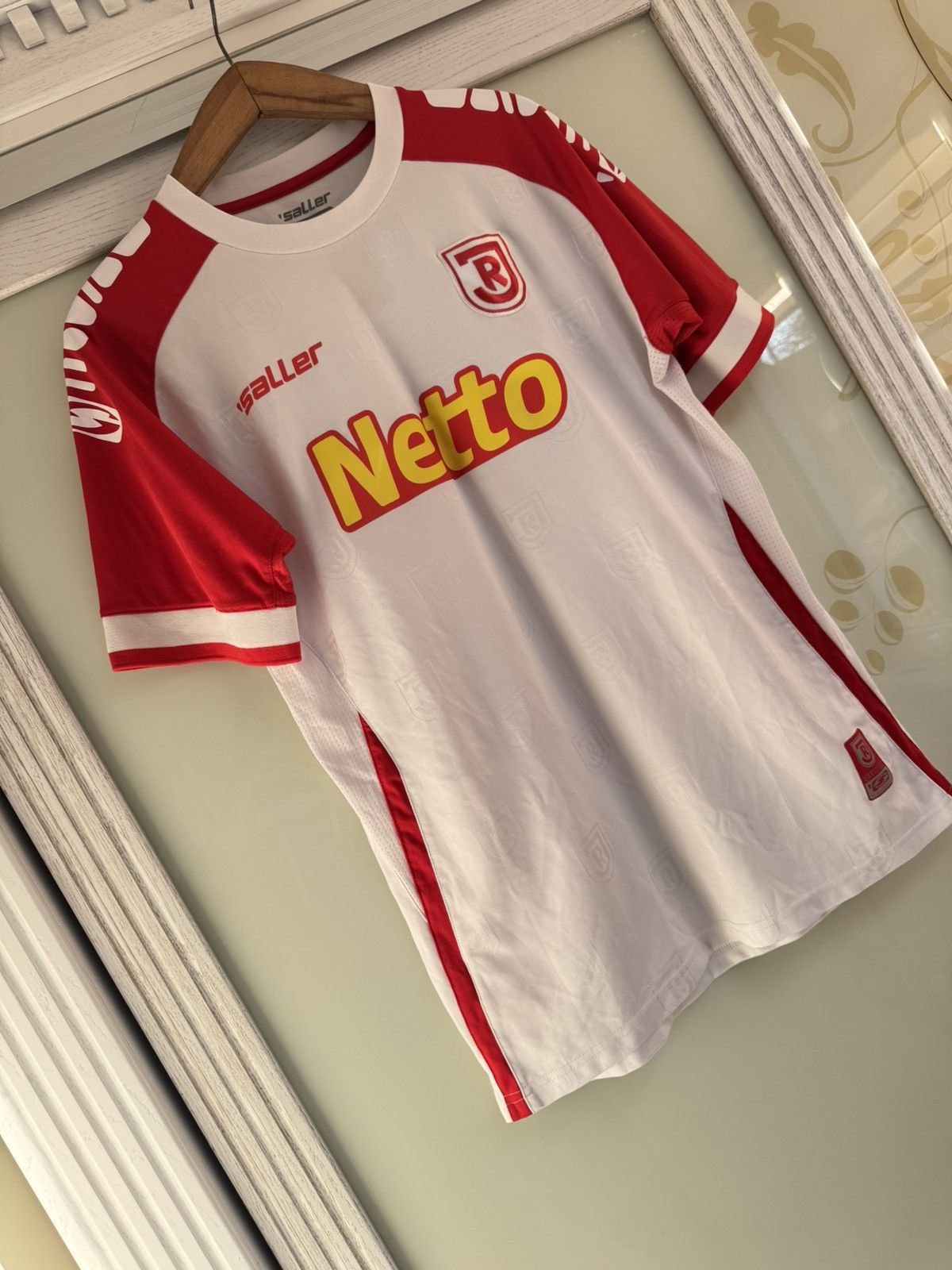 Vintage Jahn Regensburg 2021-2022 Home Soccer Jersey Football Shirt Size US L / EU 52-54 / 3 - 4 Thumbnail