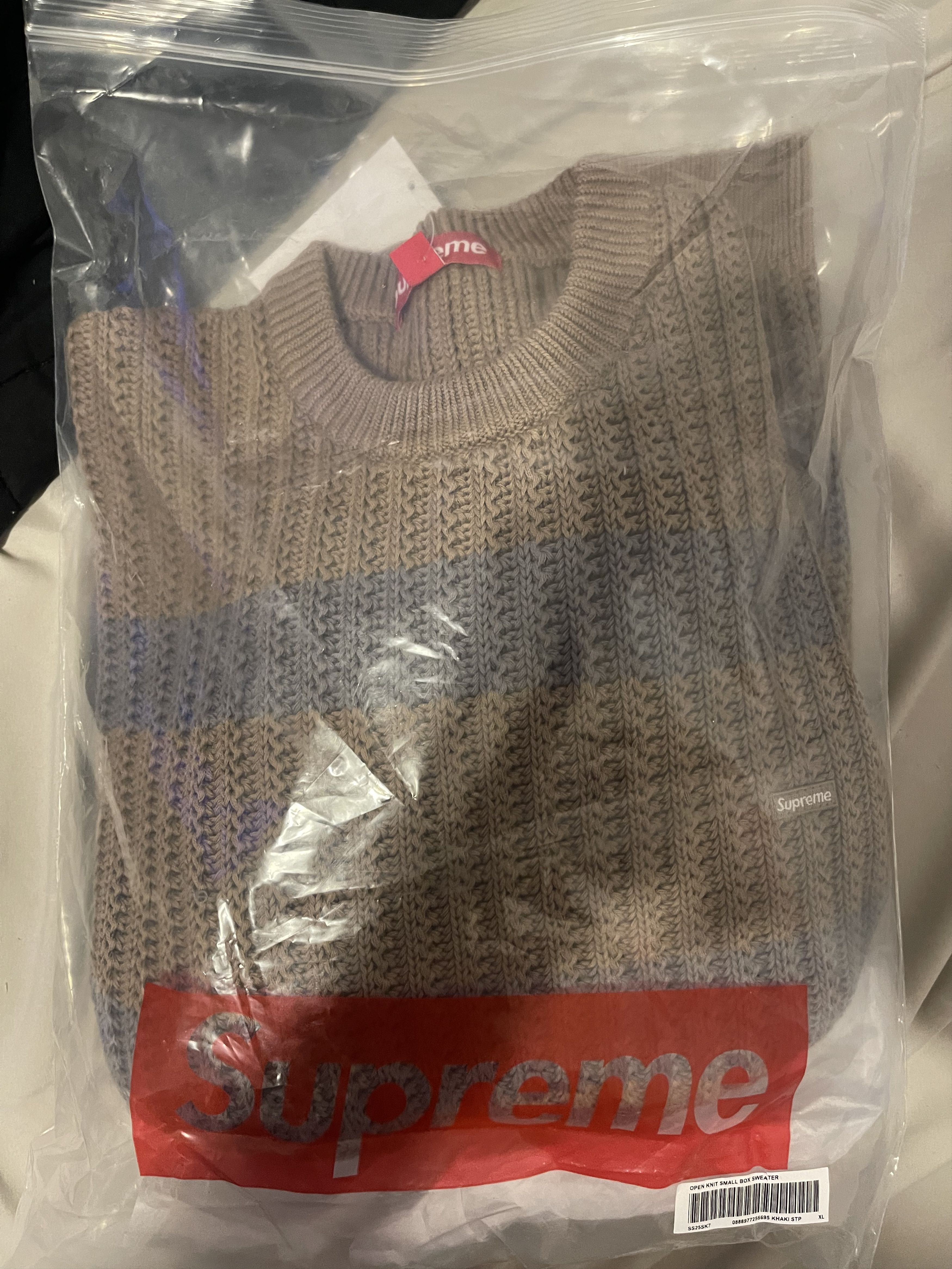 Supreme Supreme loose gauge stripe small box sweater | Grailed