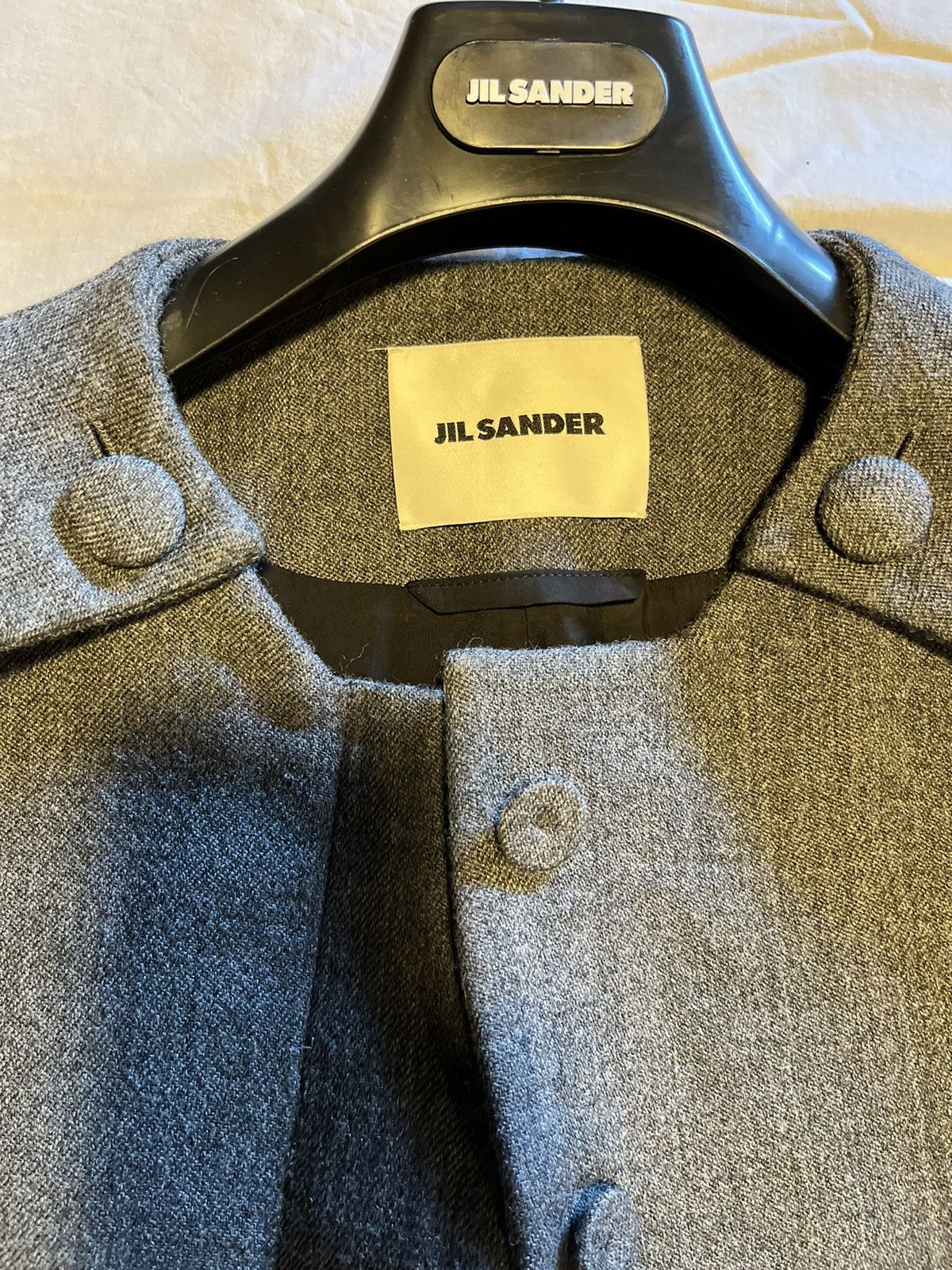 Jil Sander Jil Sander wool cape. Size L / US 10 / IT 46 - 4 Thumbnail