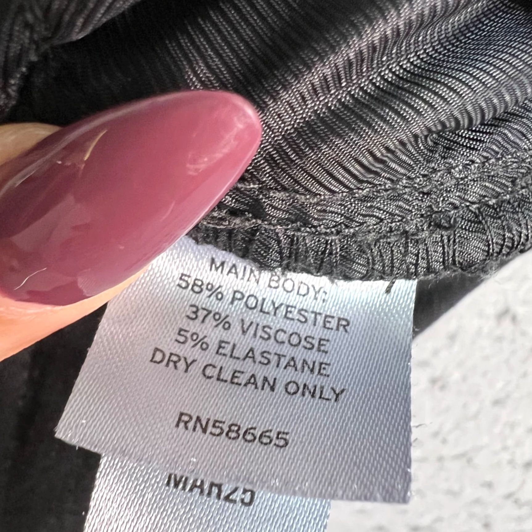 Nordstrom Nordstrom Womens Size 4 Wide Leg Black Dress Pants Polyester Blend Size 27" / US 4 / IT 40 - 4 Thumbnail