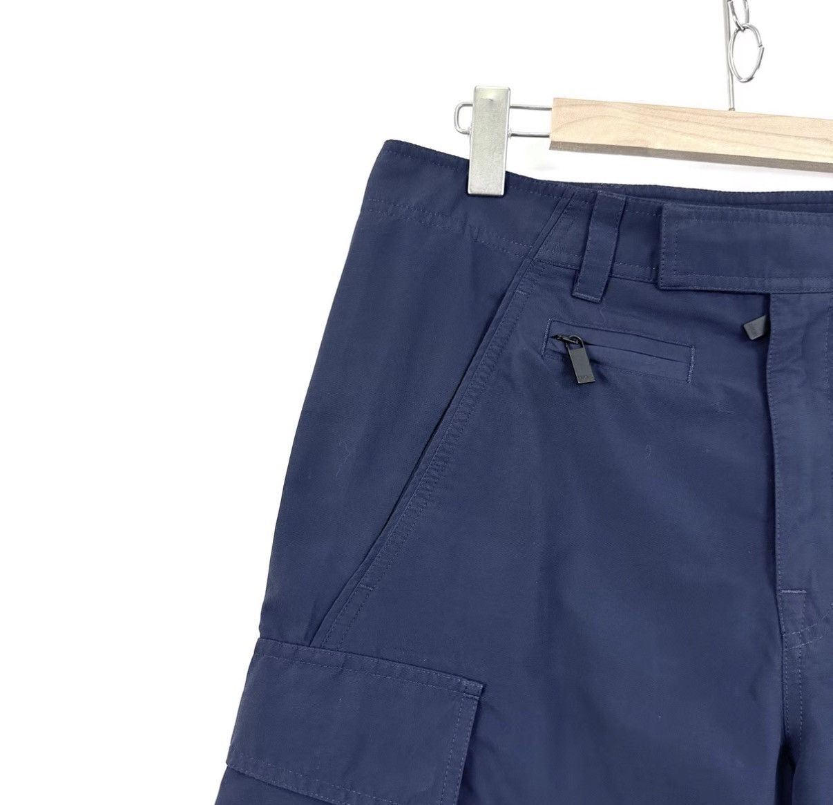 Dior Dior Navy Blue Multi-Pocket Leather Logo Cargo Shorts K12 Size US 32 / EU 48 - 6 Thumbnail