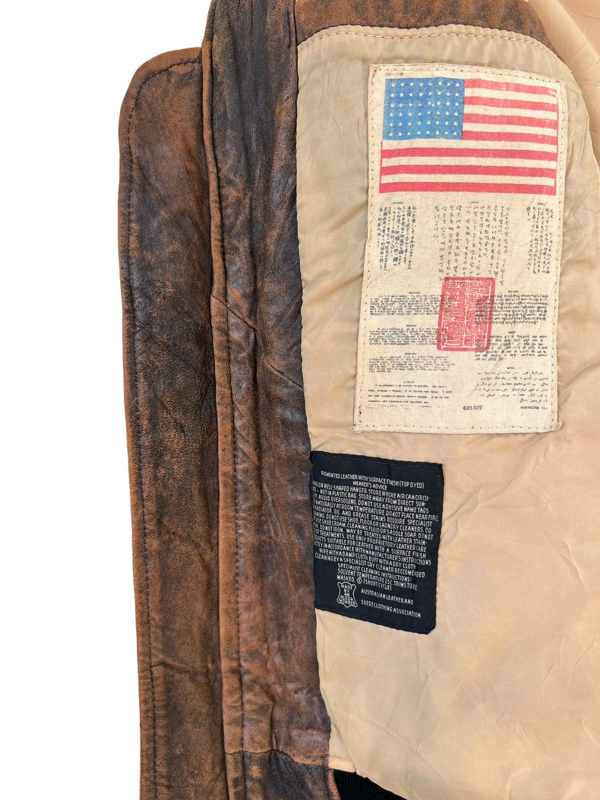 Avirex Archive 80s Avirex A-2 Distress Patina Leather Flight Jacket Size US S / EU 44-46 / 1 - 21 Thumbnail