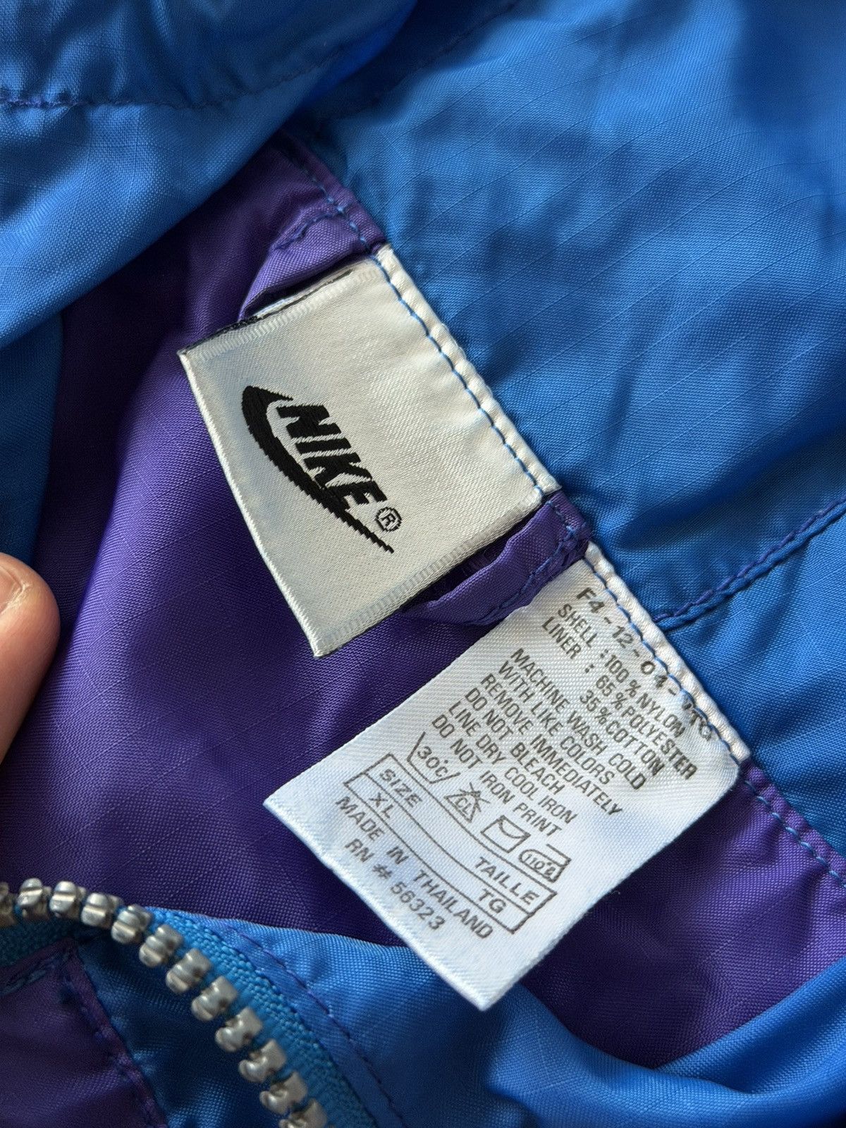 Nike ❗️VINTAGE NIKE 80s BIG LOGO ARCHIVAL WINDBREAKER JACKET Size US XL / EU 56 / 4 - 20 Thumbnail