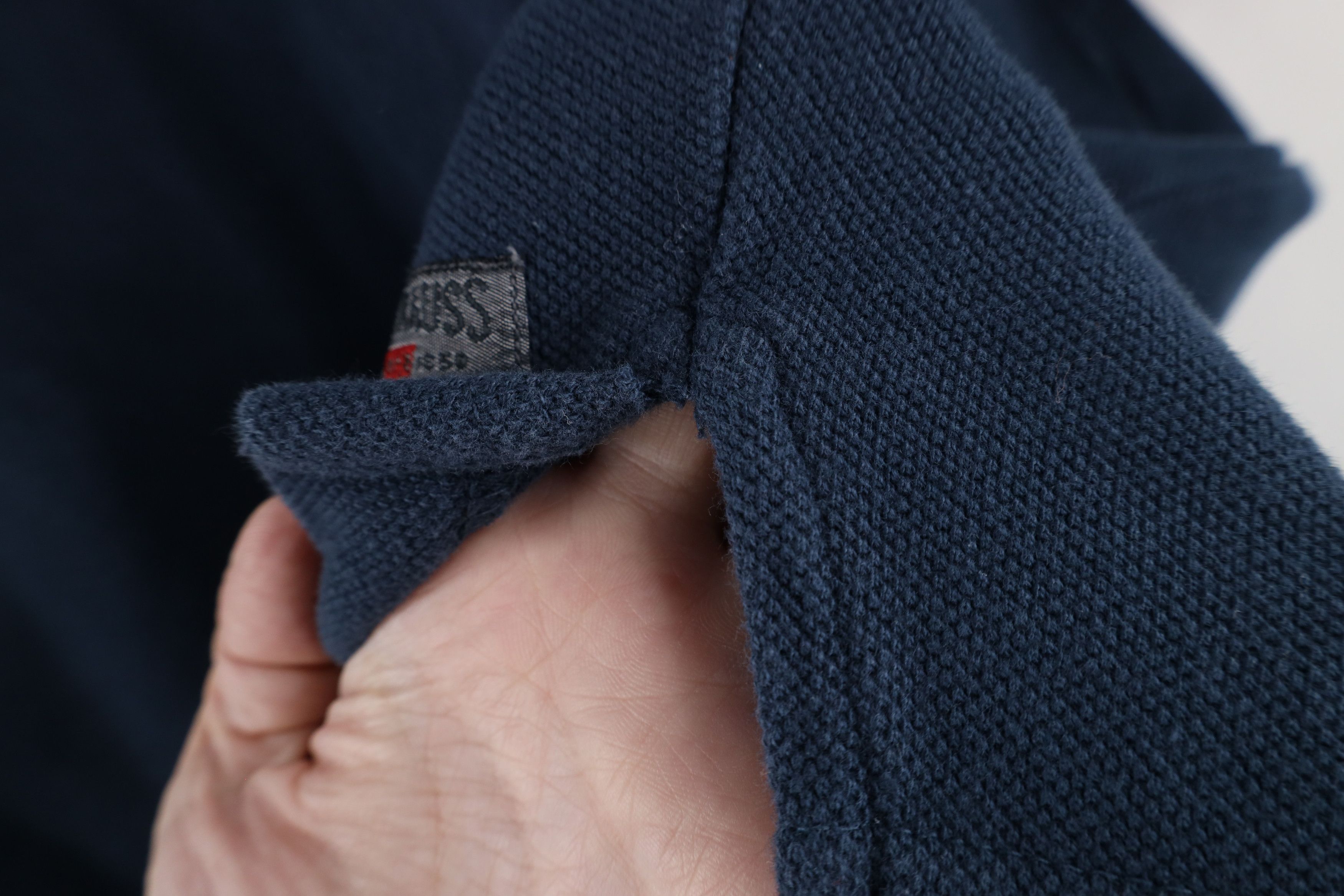 Levi's × Vintage Vintage 90s Levis Spell Out Pique Cotton Collared Polo Shirt Size US S / EU 44-46 / 1 - 7 Thumbnail