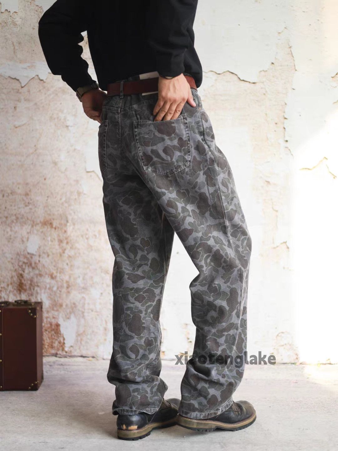 Designer × Japanese Brand × Vintage utility loose baggy skate hiphop work camo pants Size US 32 / EU 48 - 3 Thumbnail