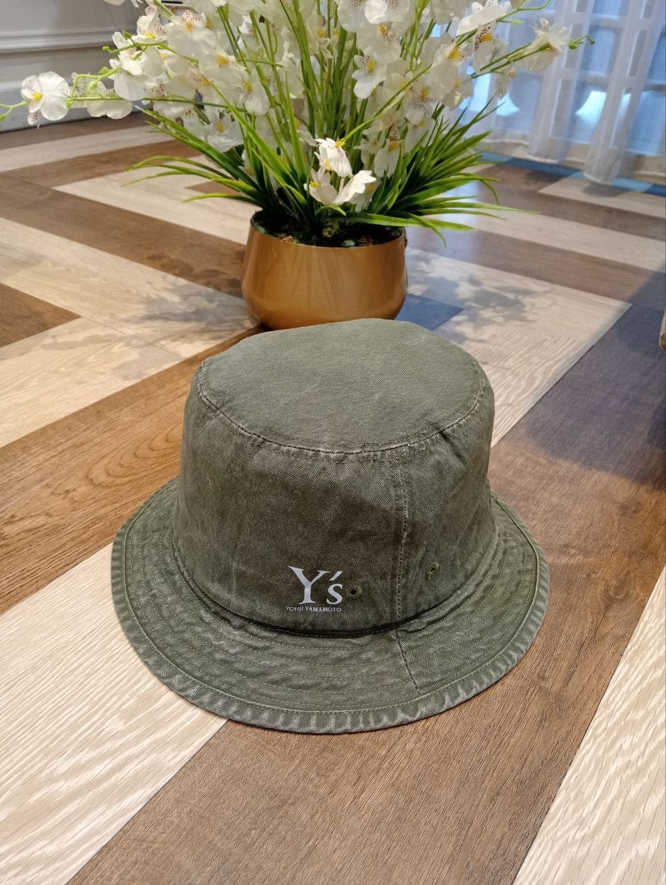 Yohji Yamamoto RARE Y's YOHJI YAMAMOTO DENIM BUCKET HAT Size ONE SIZE - 1 Thumbnail