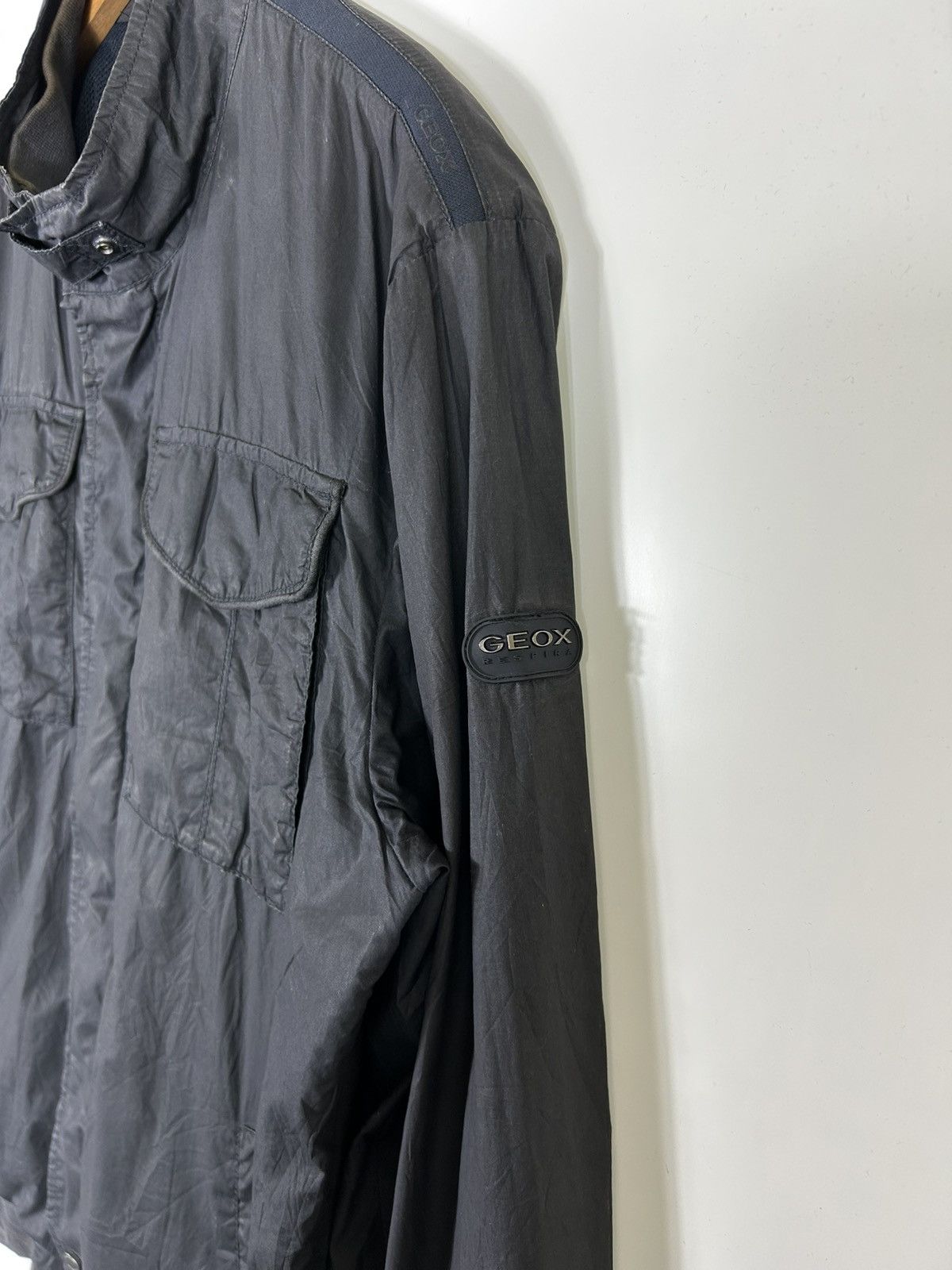 Geox × Italia Independent 🔥Geox Respira Italia Patent Zipper Jacket Size US L / EU 52-54 / 3 - 9 Thumbnail