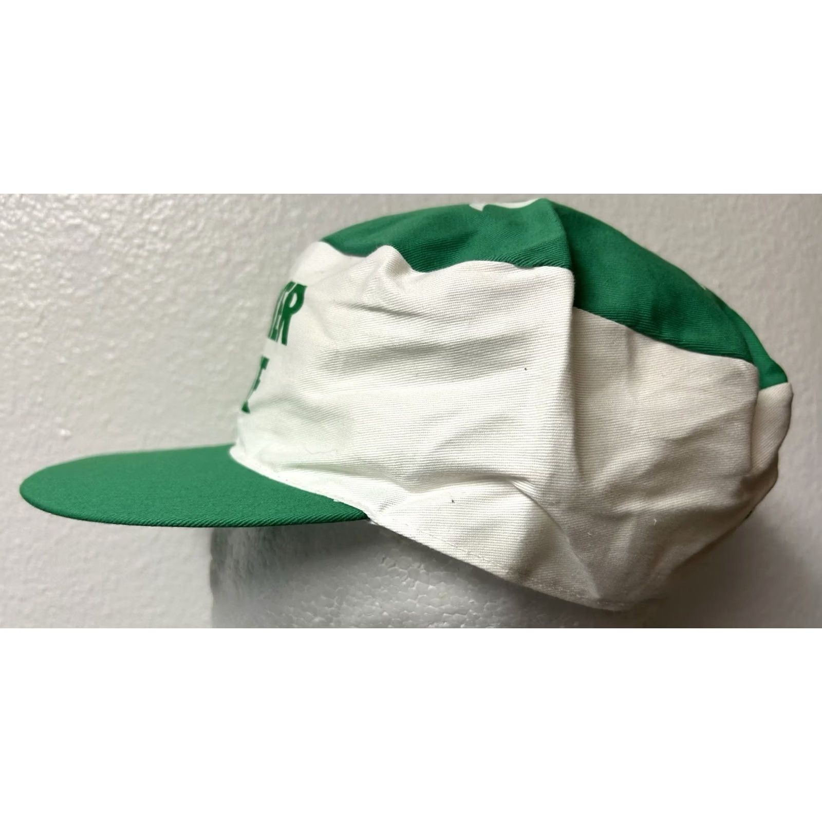 Vintage VTG 80’s Quaker State Painters Hat White Green Hats Mens Adults Size ONE SIZE - 3 Thumbnail