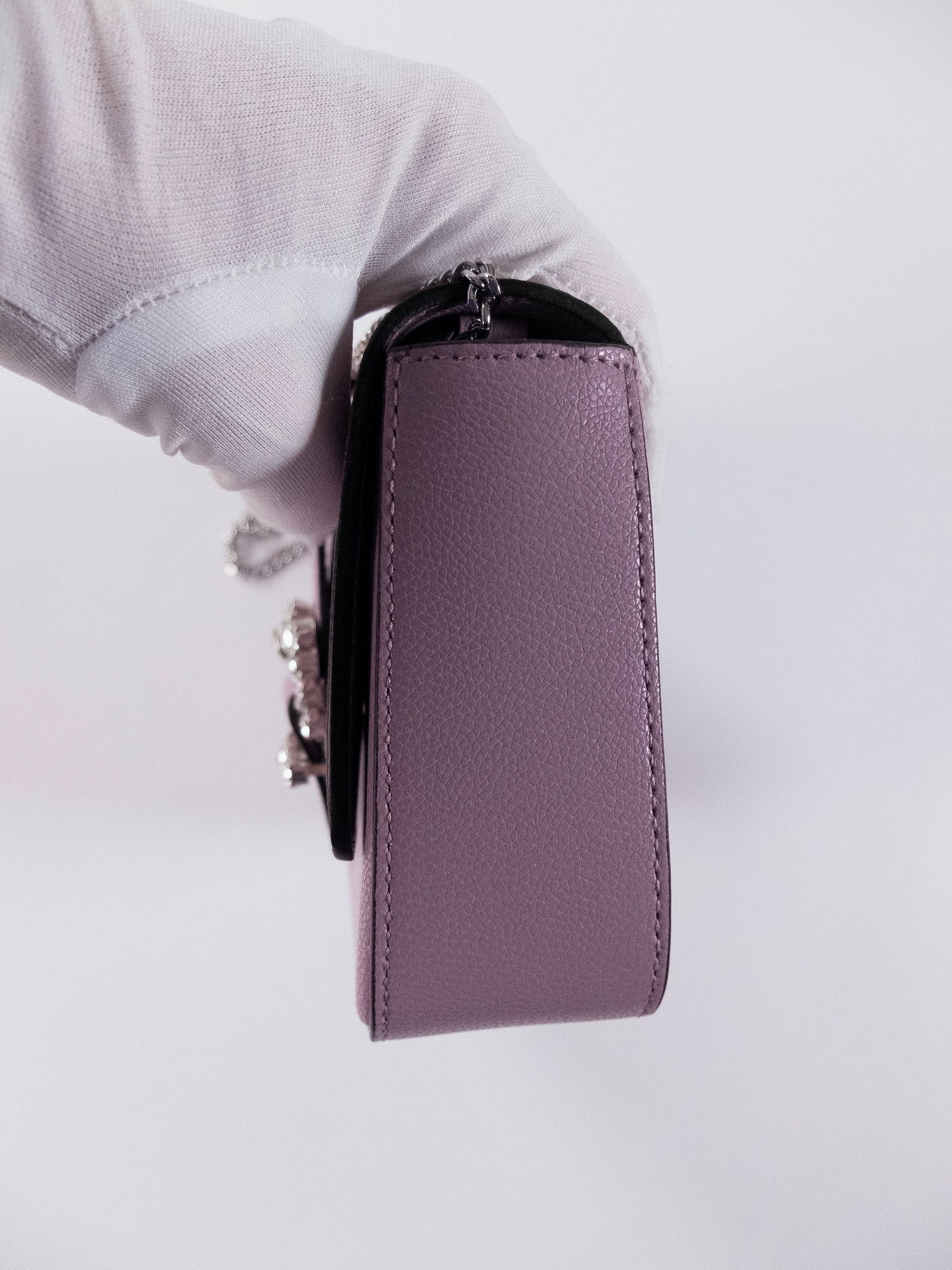 Jimmy Choo JIMMY CHOO Cheri pink purple small crossbody chain strap bag Size ONE SIZE - 7 Thumbnail