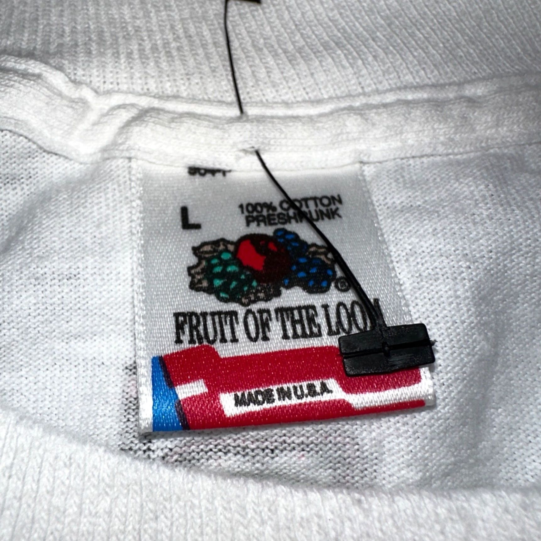 Fruit Of The Loom VINTAGE Fruit of the Loom T-Shirt Men L White Crew Neck Short Sleeve Lizard Fish Gecko 90s 70s 80s 90s VTG Classic Fan Favorite Size US L / EU 52-54 / 3 - 5 Thumbnail