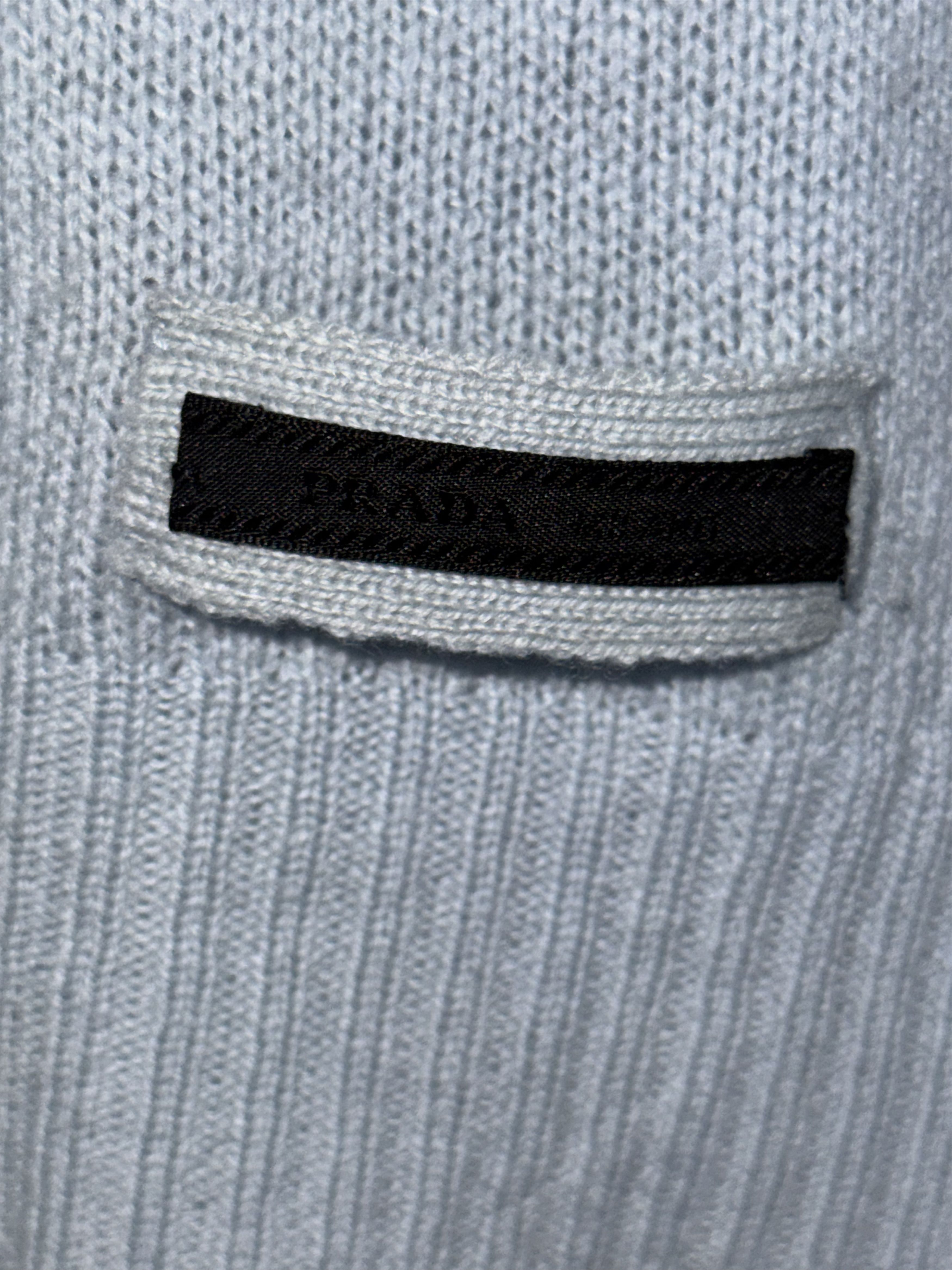 Prada Light Blue Knit Sweater Size US M / EU 48-50 / 2 - 12 Thumbnail