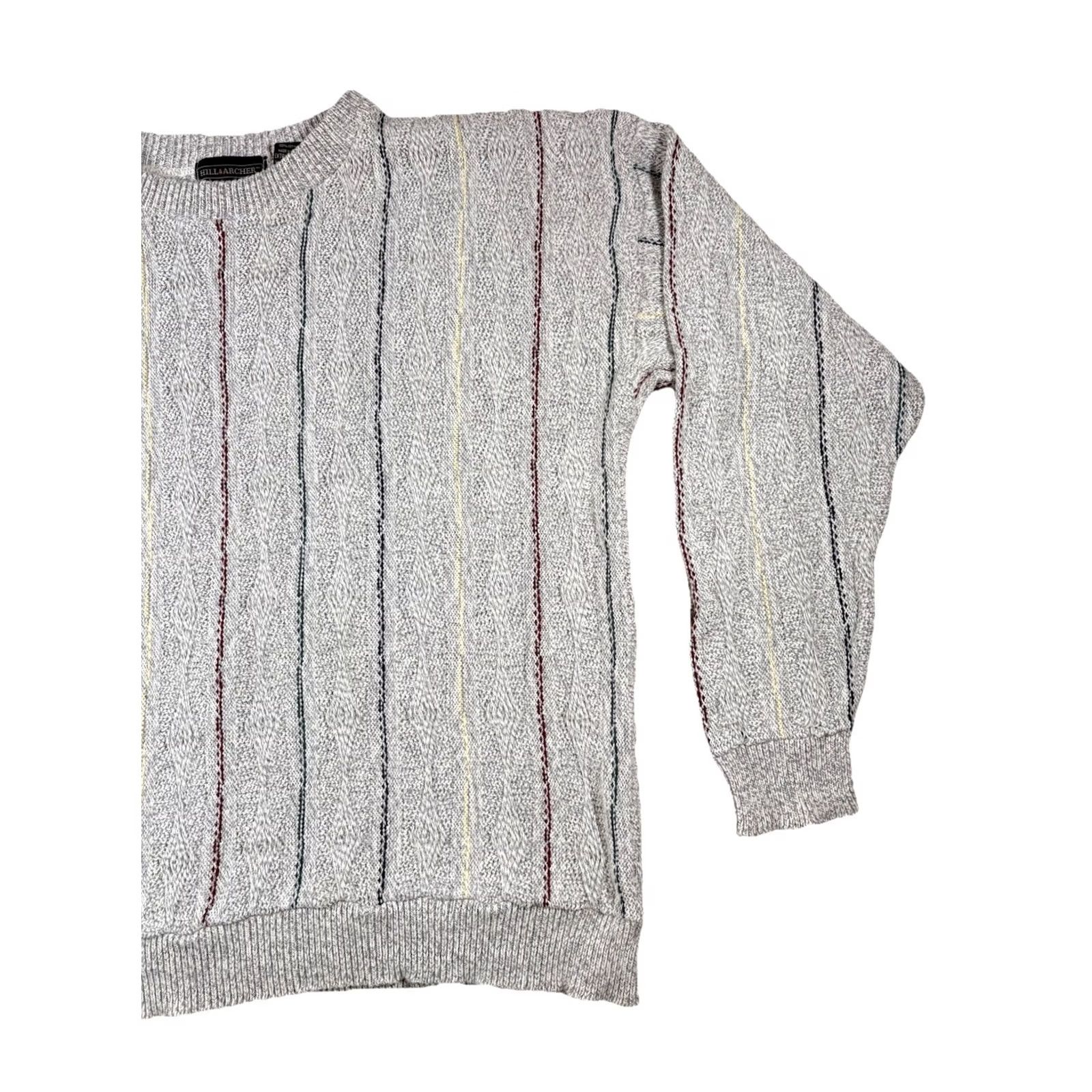 Coogi VINTAGE Hill and Archer Crosby Style Grandpa Sweater Mens XL Beige 1990s Geometric Size US XL / EU 56 / 4 - 3 Thumbnail