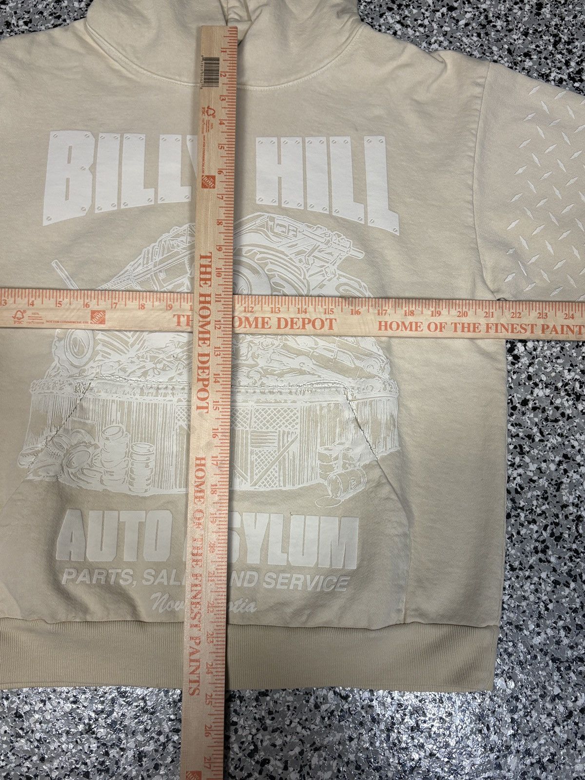 Billy Hill Billy Hill Auto Asylum Diamond Plated Print Hoodie Size M Size US M / EU 48-50 / 2 - 8 Thumbnail