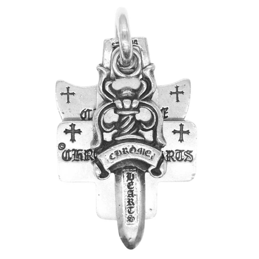 CHROME HEARTS 3 TRINKETS SILVER PENDANT