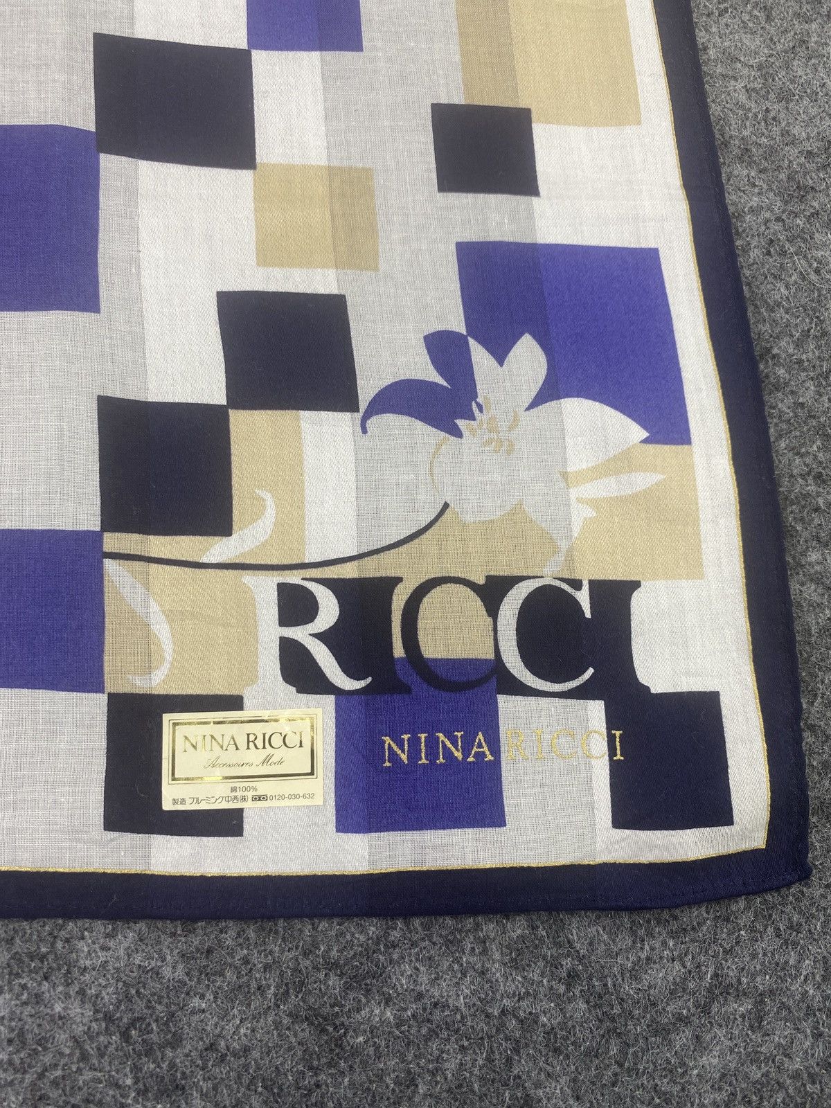 Nina Ricci × Vintage Nina Ricci Handkerchief / Bandana / Neckerchief-B042 Size ONE SIZE - 5 Thumbnail